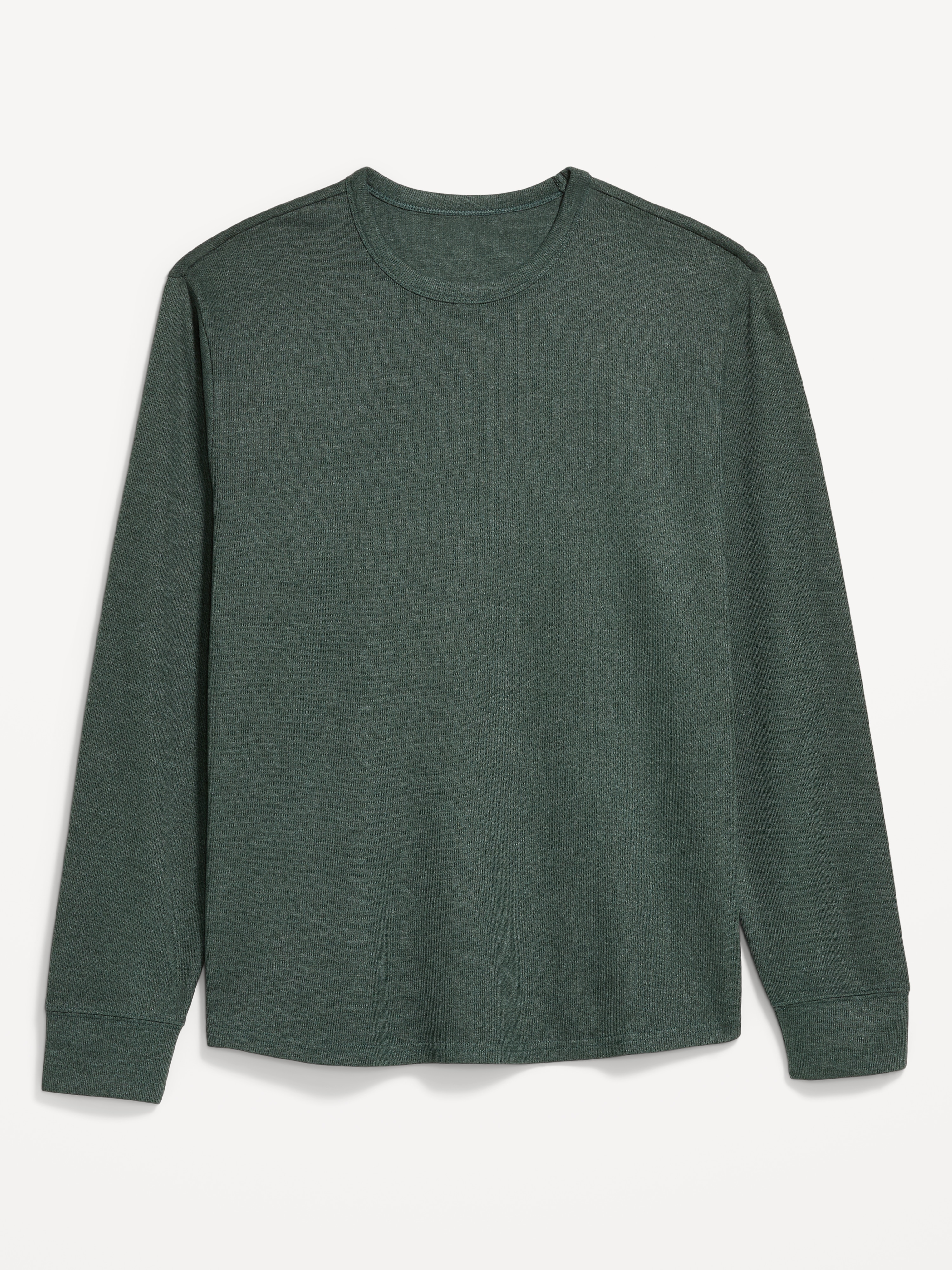 Long-Sleeve Ribbed T-Shirt - Forest Canopy - 1