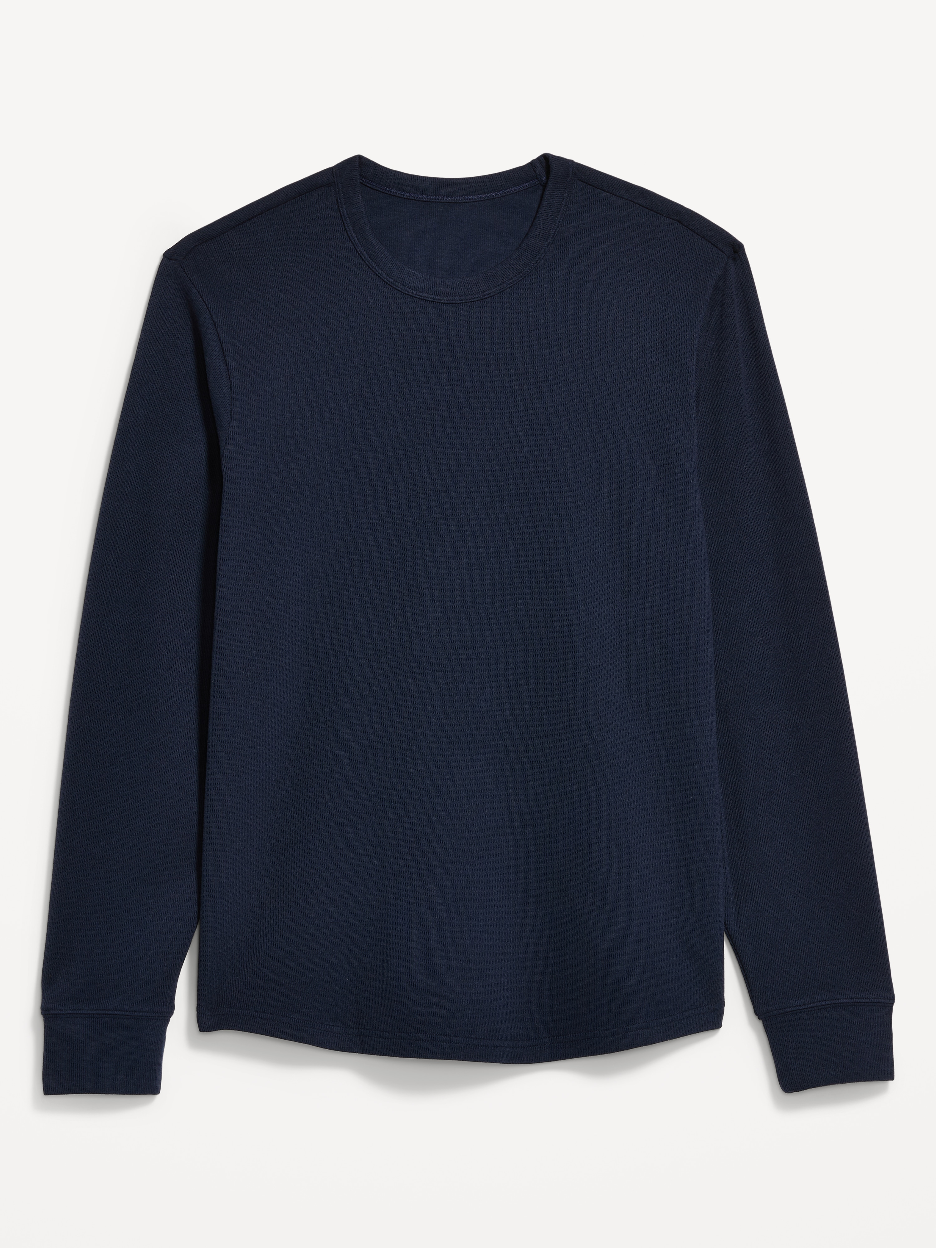 Long-Sleeve Ribbed T-Shirt - In the Navy - 1