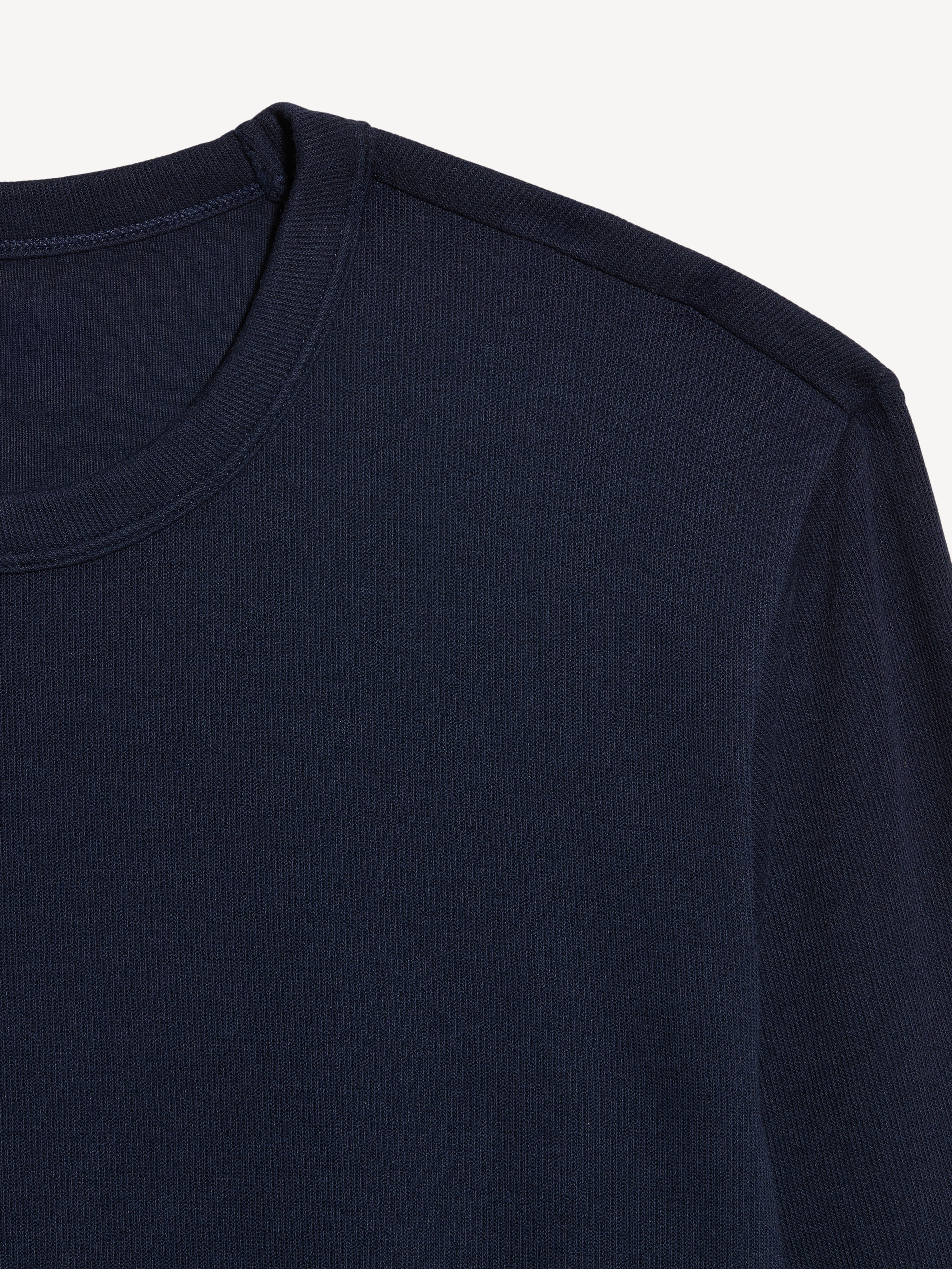 Long-Sleeve Ribbed T-Shirt - In the Navy - 3