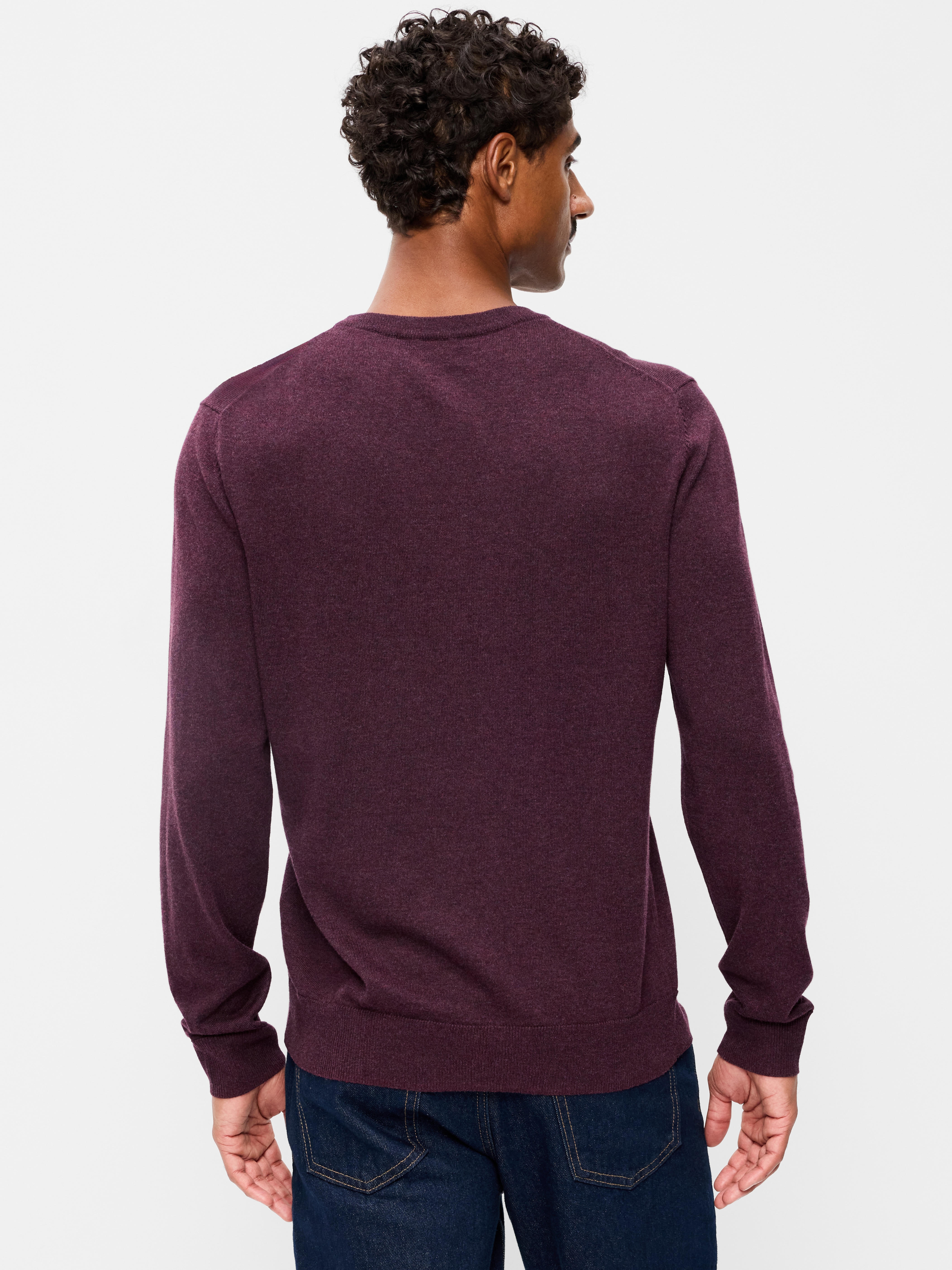 Essential Crew-Neck Sweater - Antique Burgundy - 2