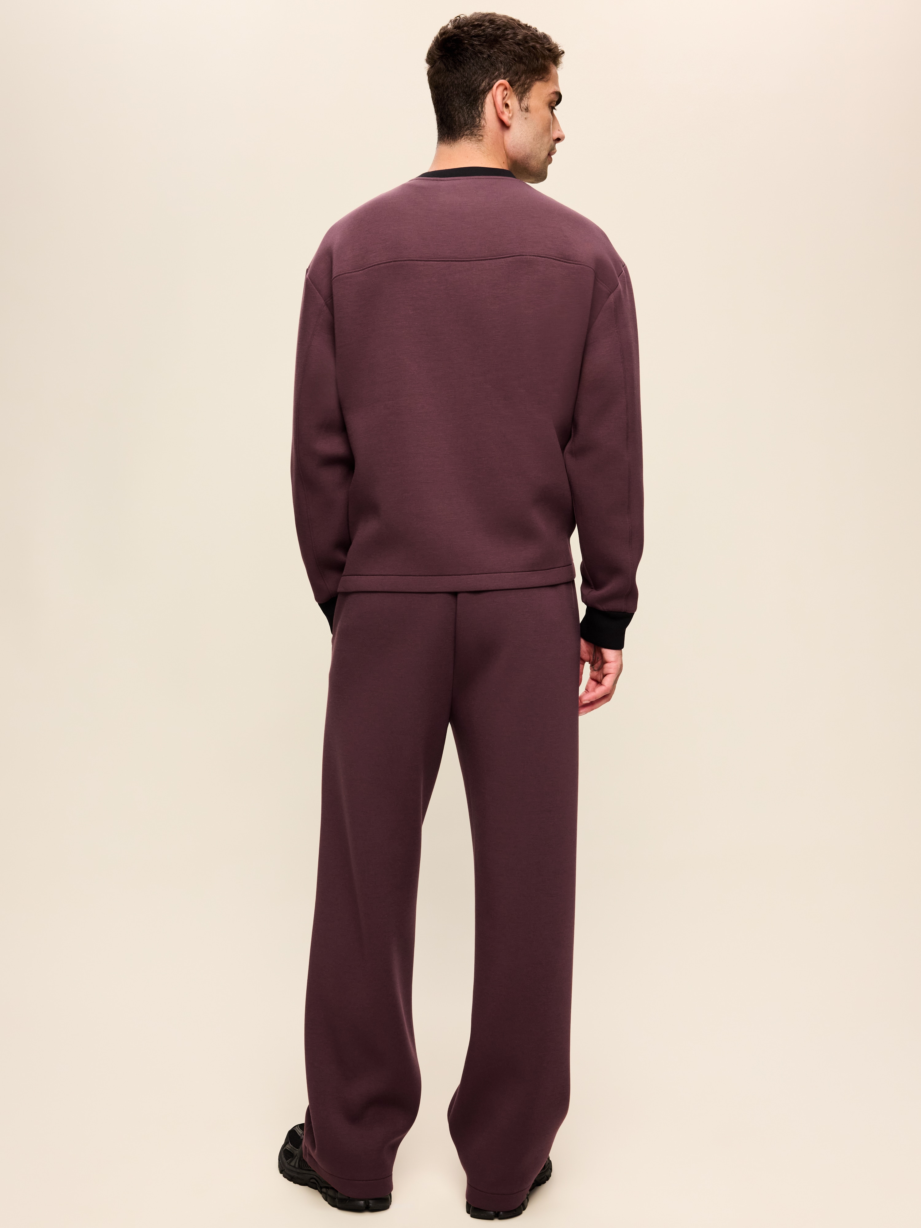 Bounce Fleece Baggy Sweatpants - Smokey Plum - 3