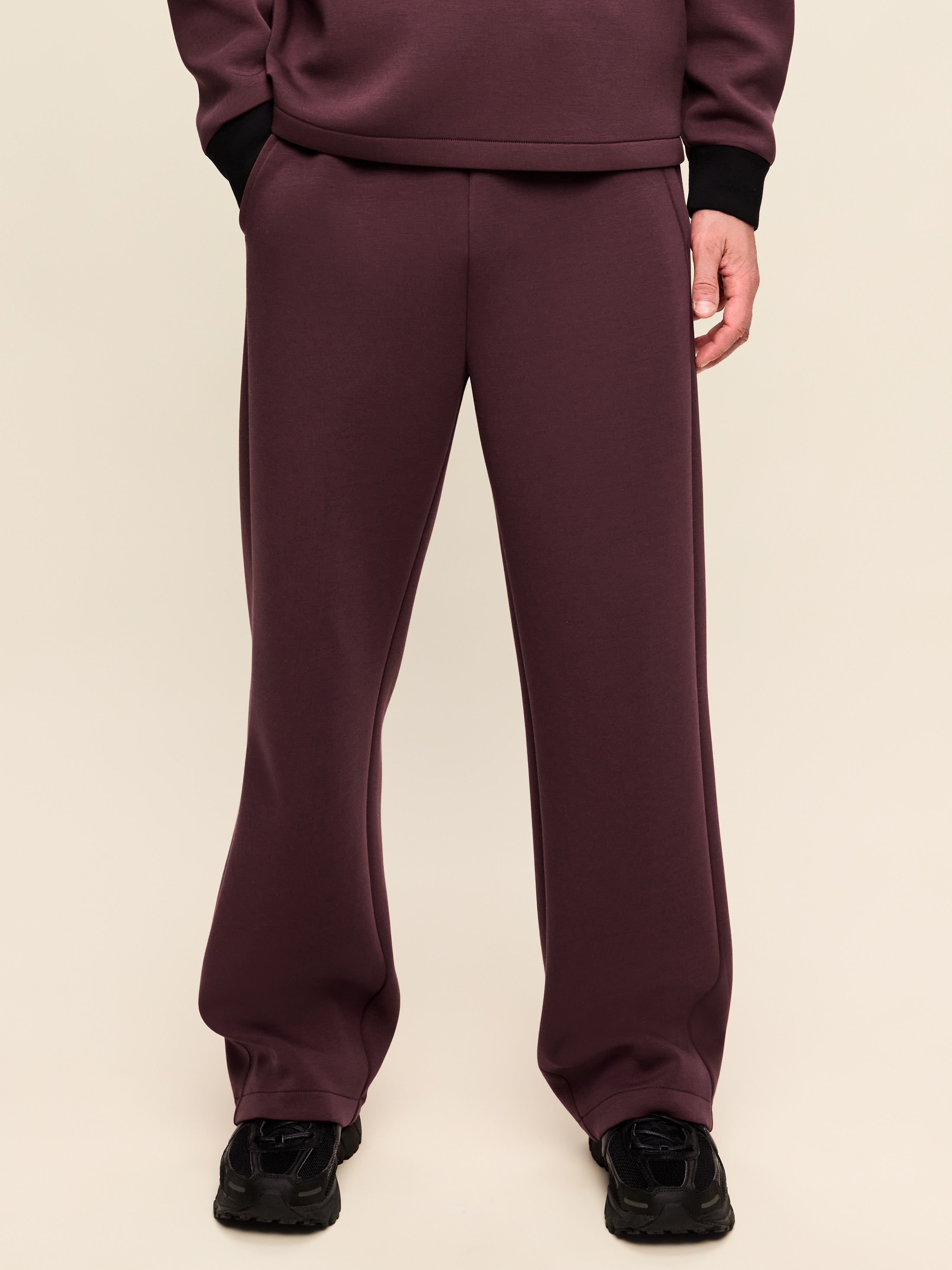 Bounce Fleece Baggy Sweatpants - Smokey Plum - 2