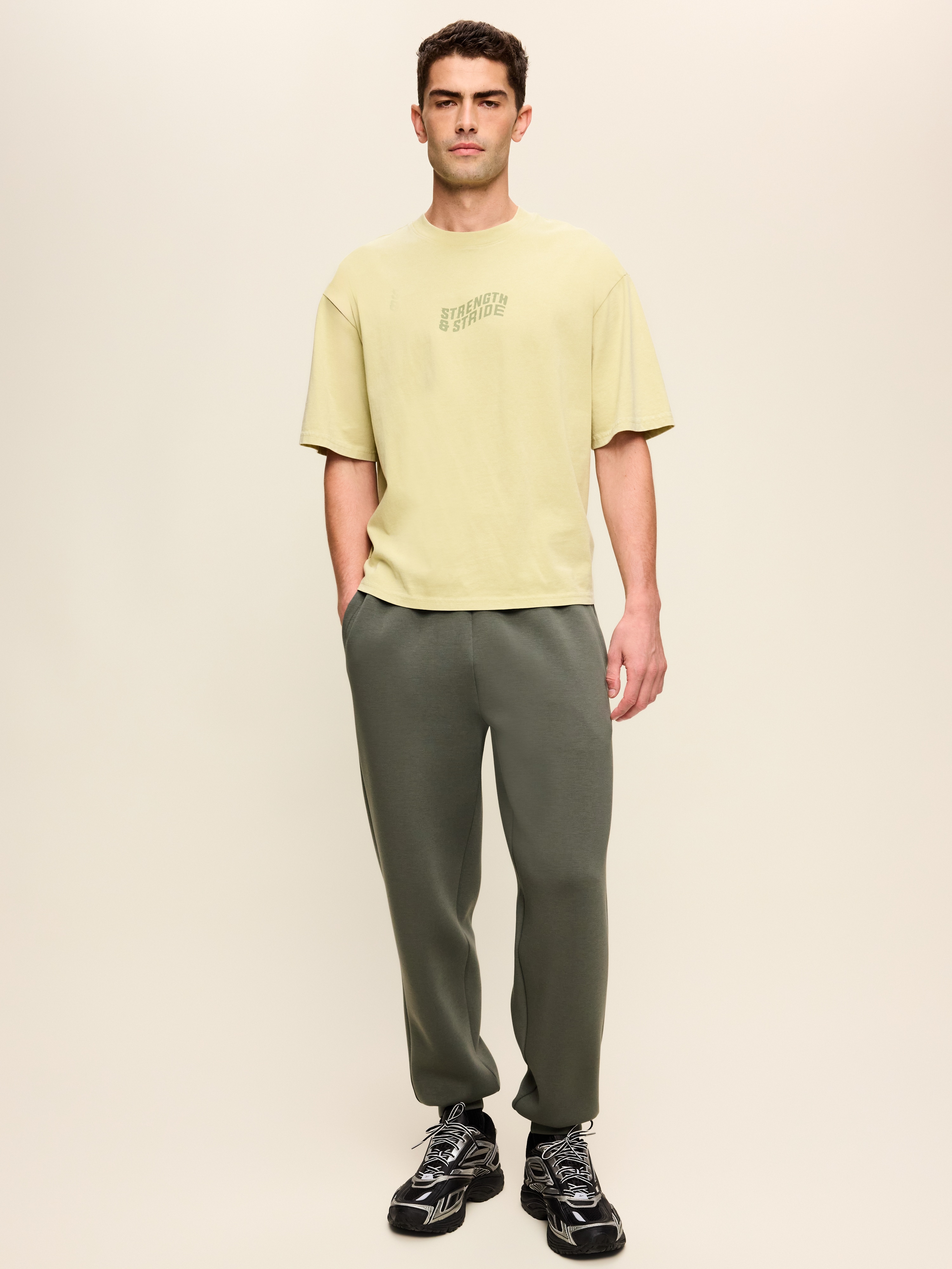 Bounce Fleece Baggy Jogger Sweatpants - Loden - 1