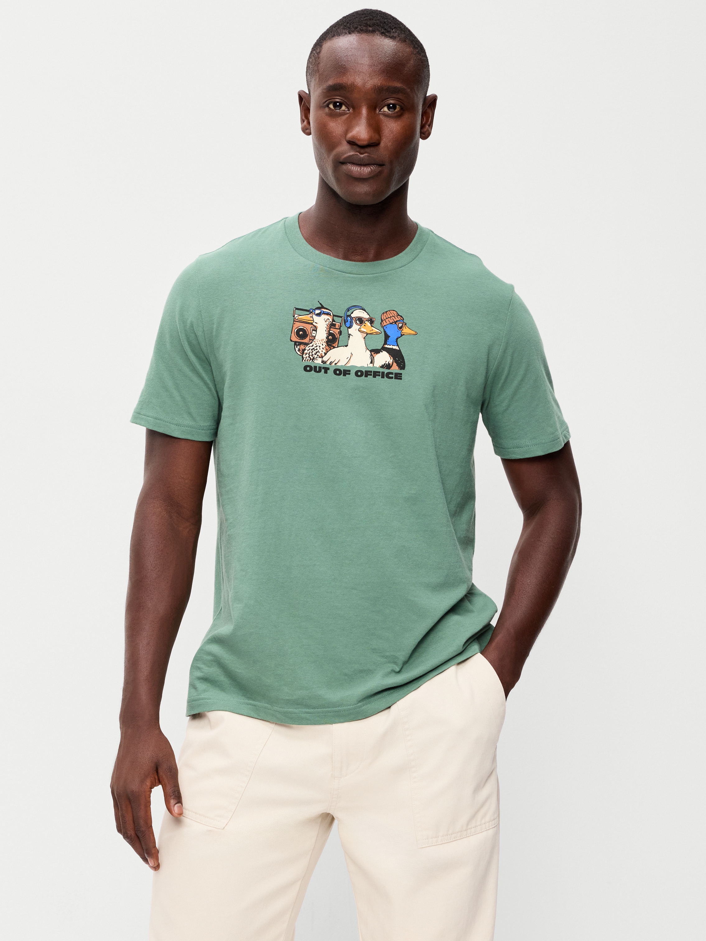 Graphic T-Shirt - Silver Fern - 1