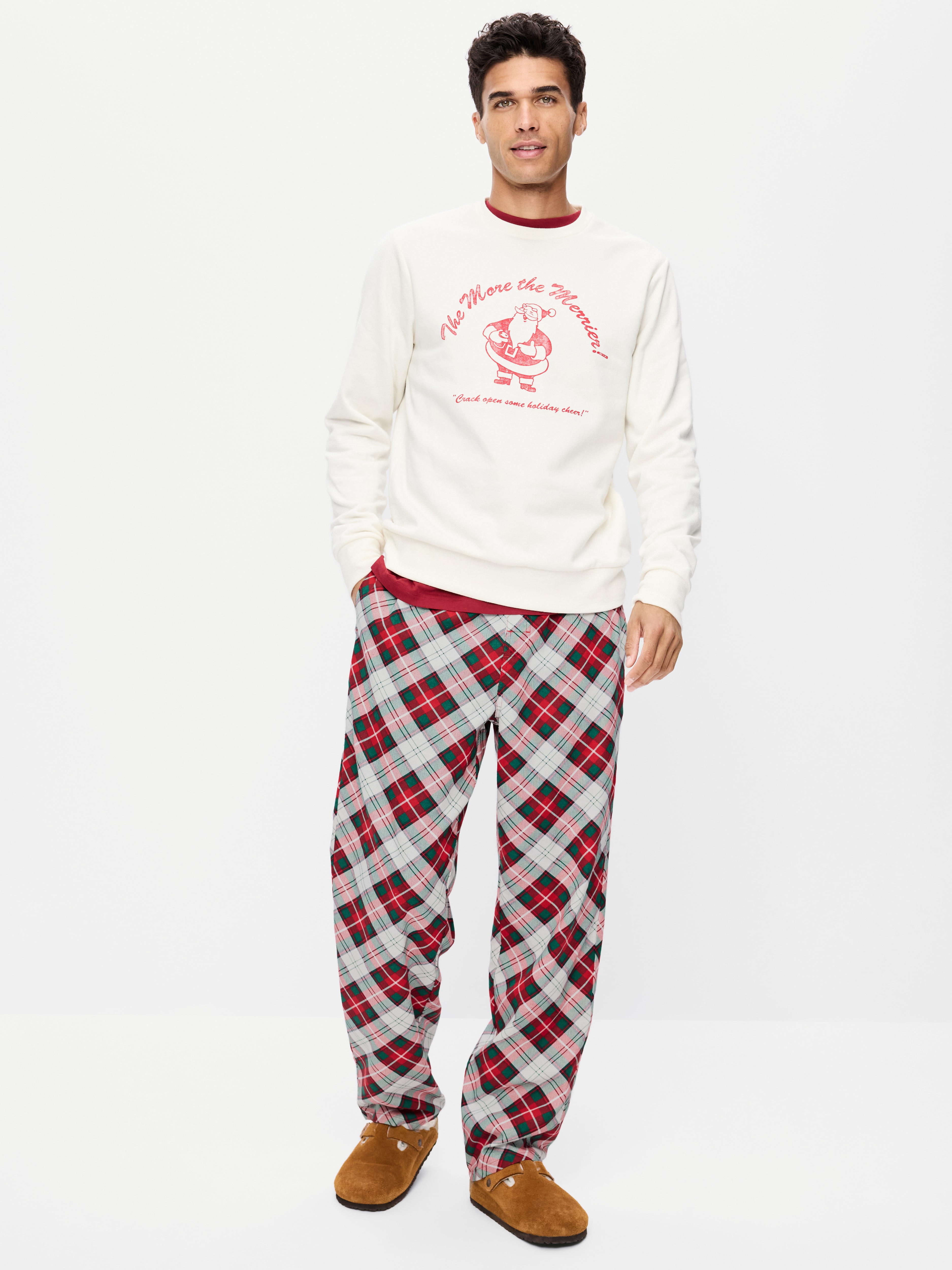 Flannel Pajama Pants - White Plaid (Match the Fam!) - 2