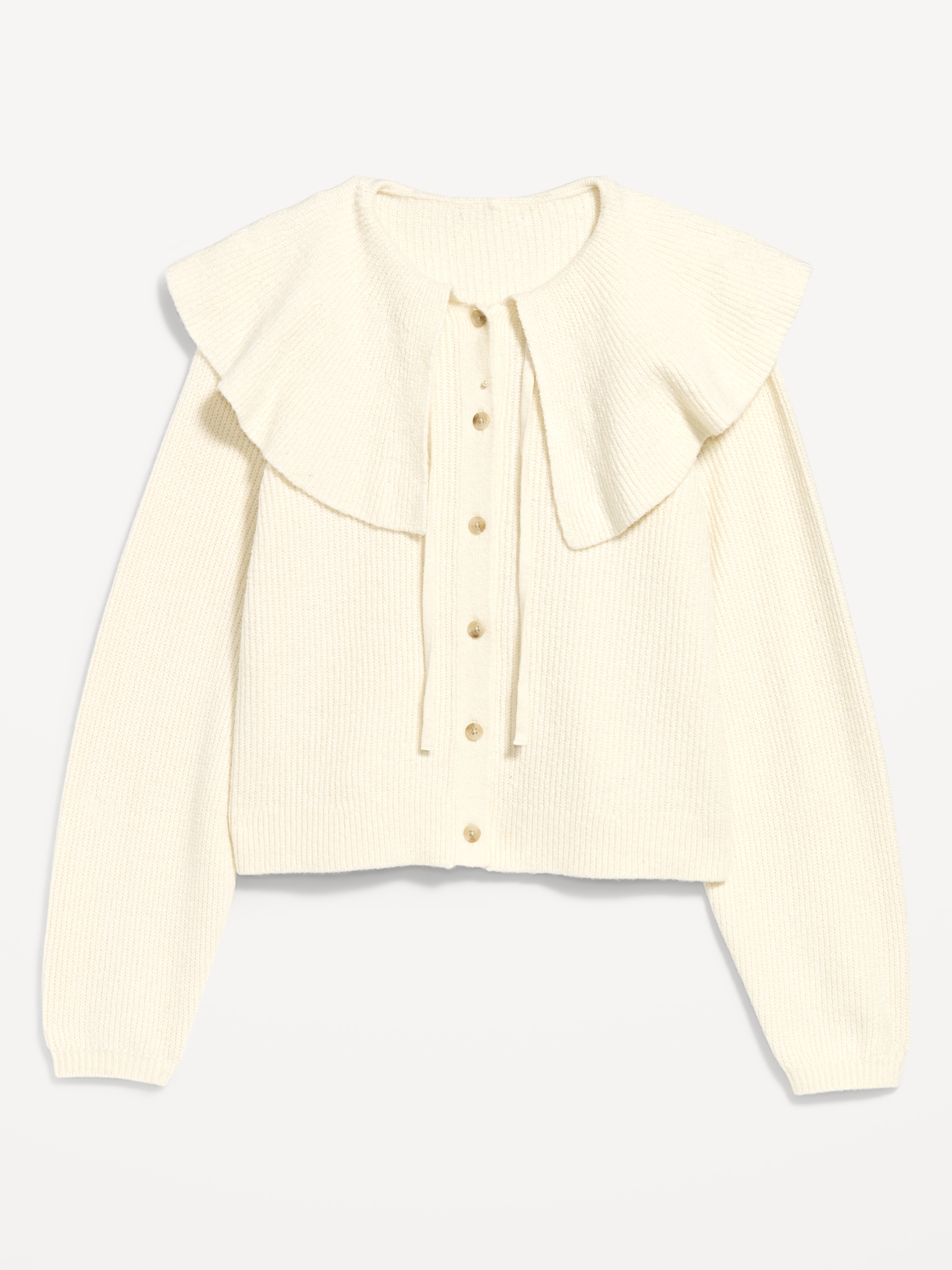 SoSoft Cape-Collar Cardigan Sweater - Wishbone - 4
