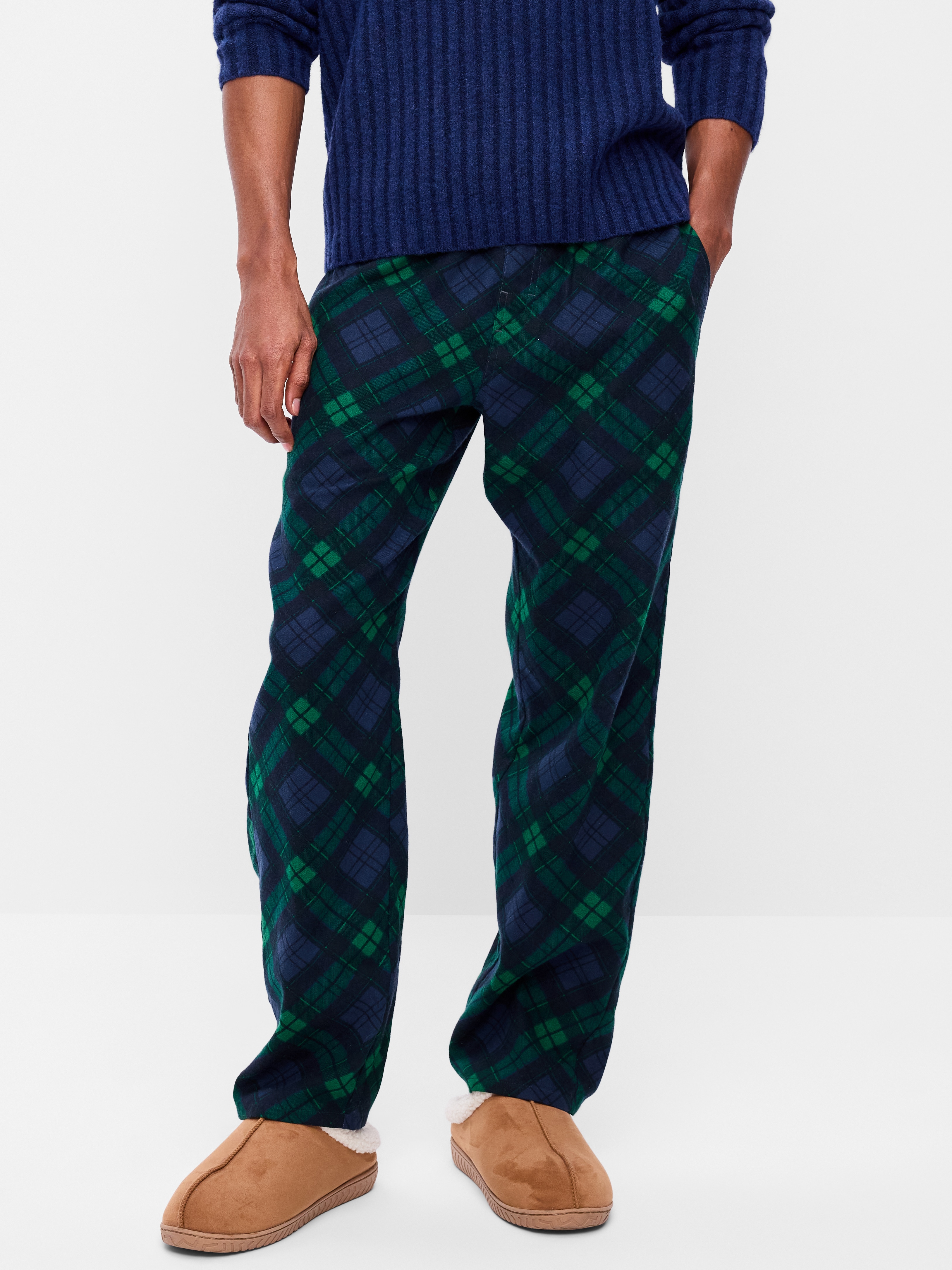 Flannel Pajama Pants - Navy Plaid (Match the Fam!) - 2