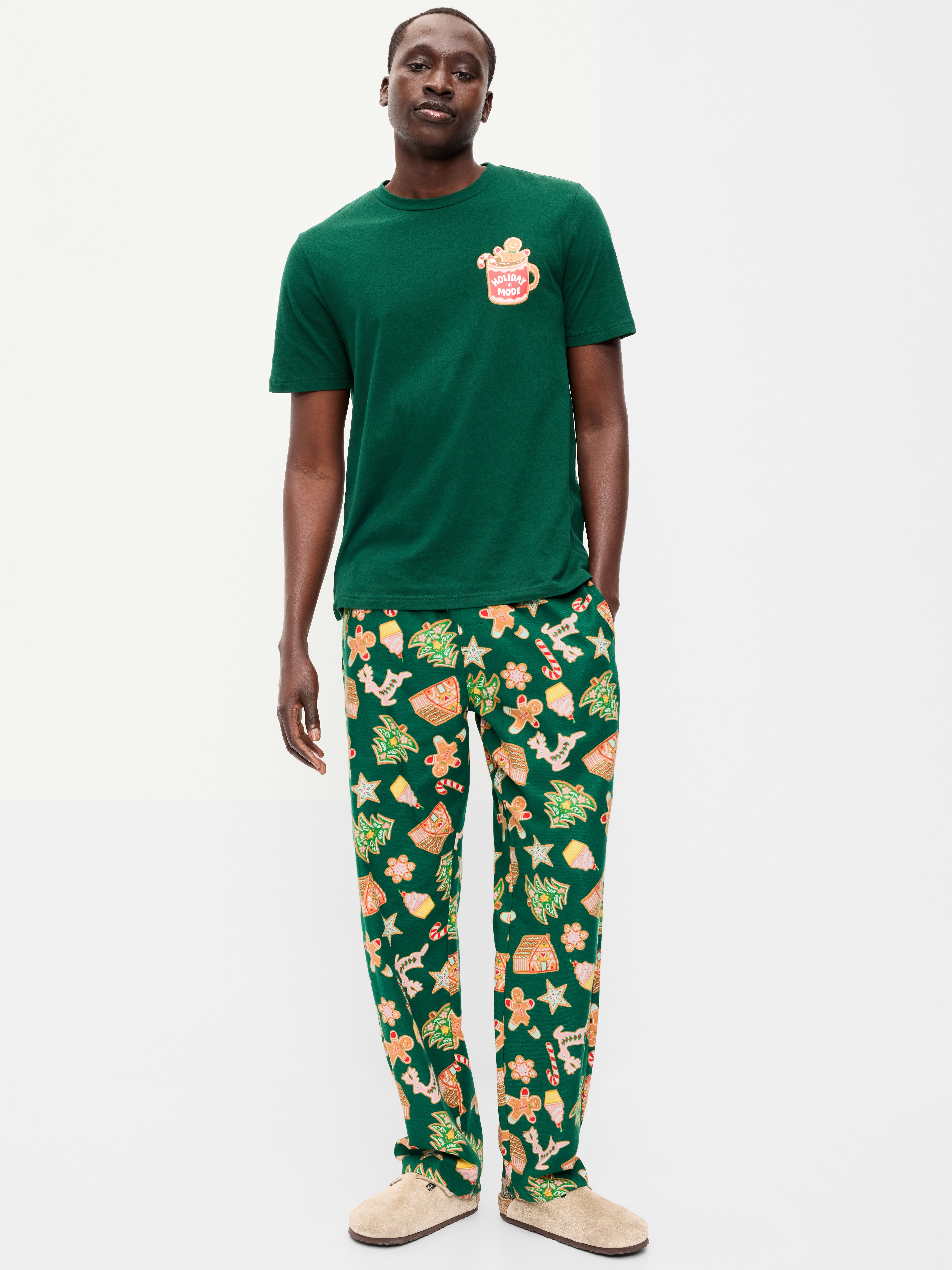 Flannel Pajama Pants - Gingerbread (Match the Fam!) - 1