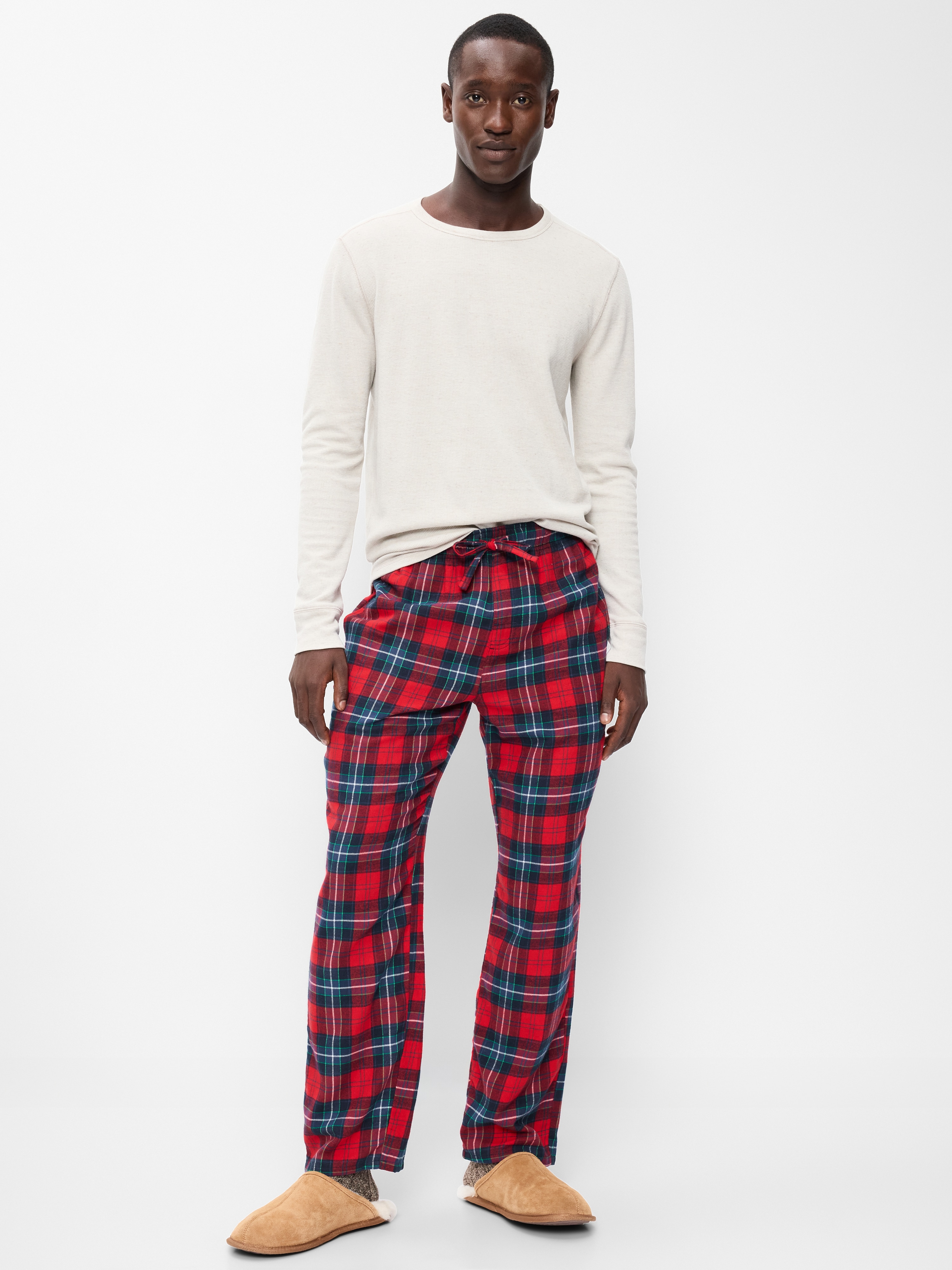 Flannel Pajama Pants - Red Plaid (Match the Fam!) - 1