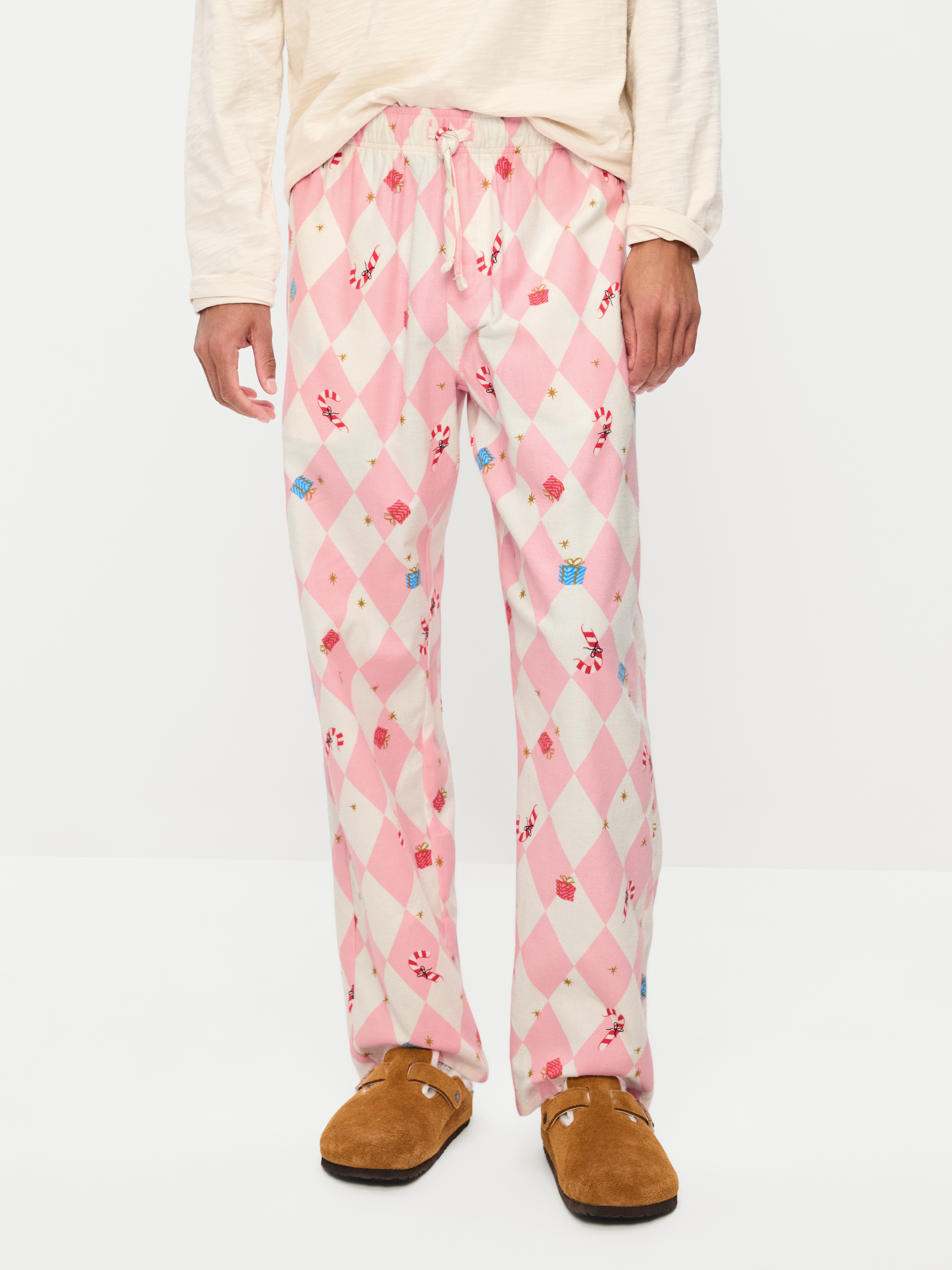 Flannel Pajama Pants - Checkered Candy Canes (Match the Fam!) - 2