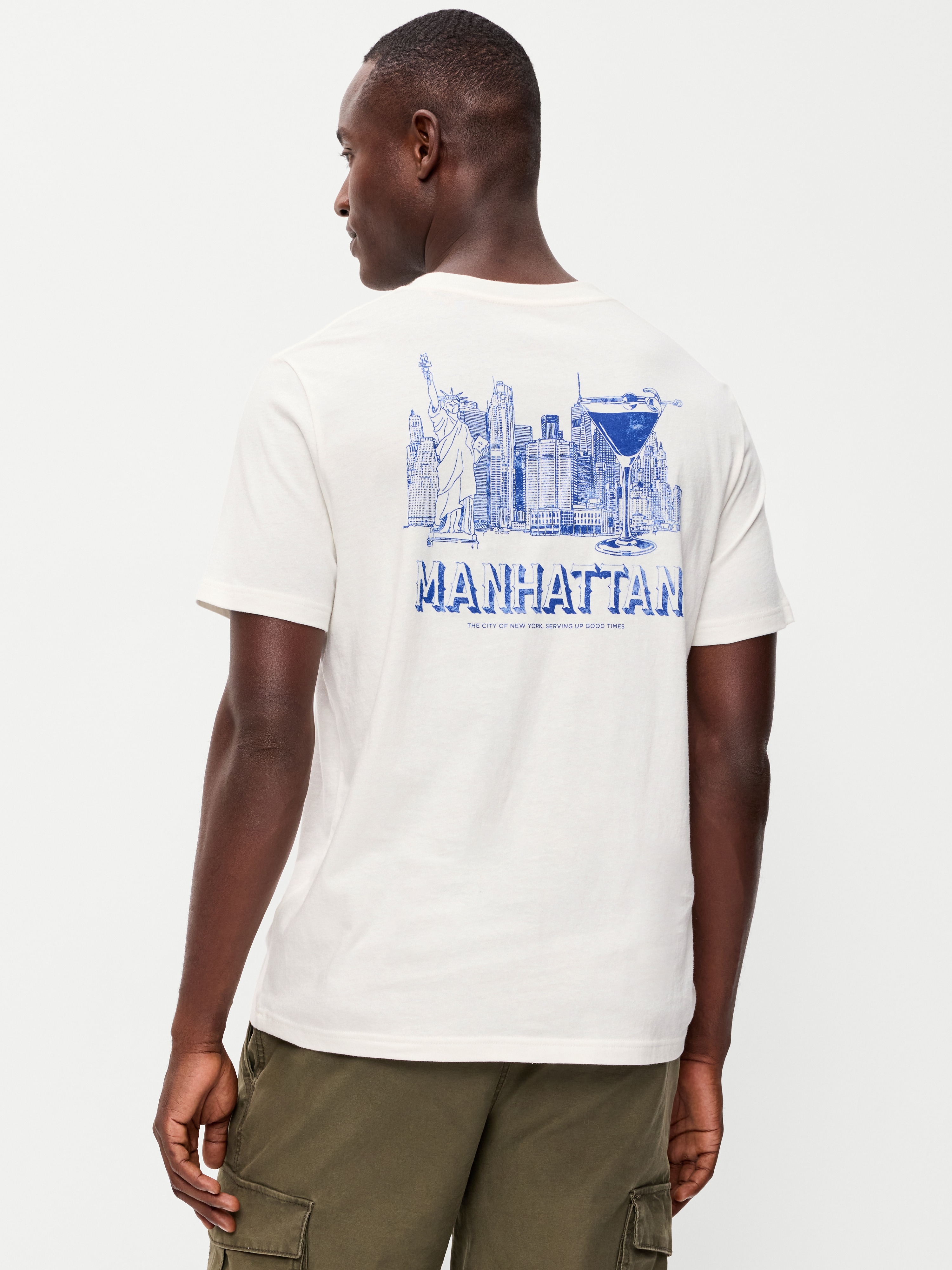 Soft-Washed Crew-Neck Graphic T-Shirt - Sea Salt and Vinegar - 2