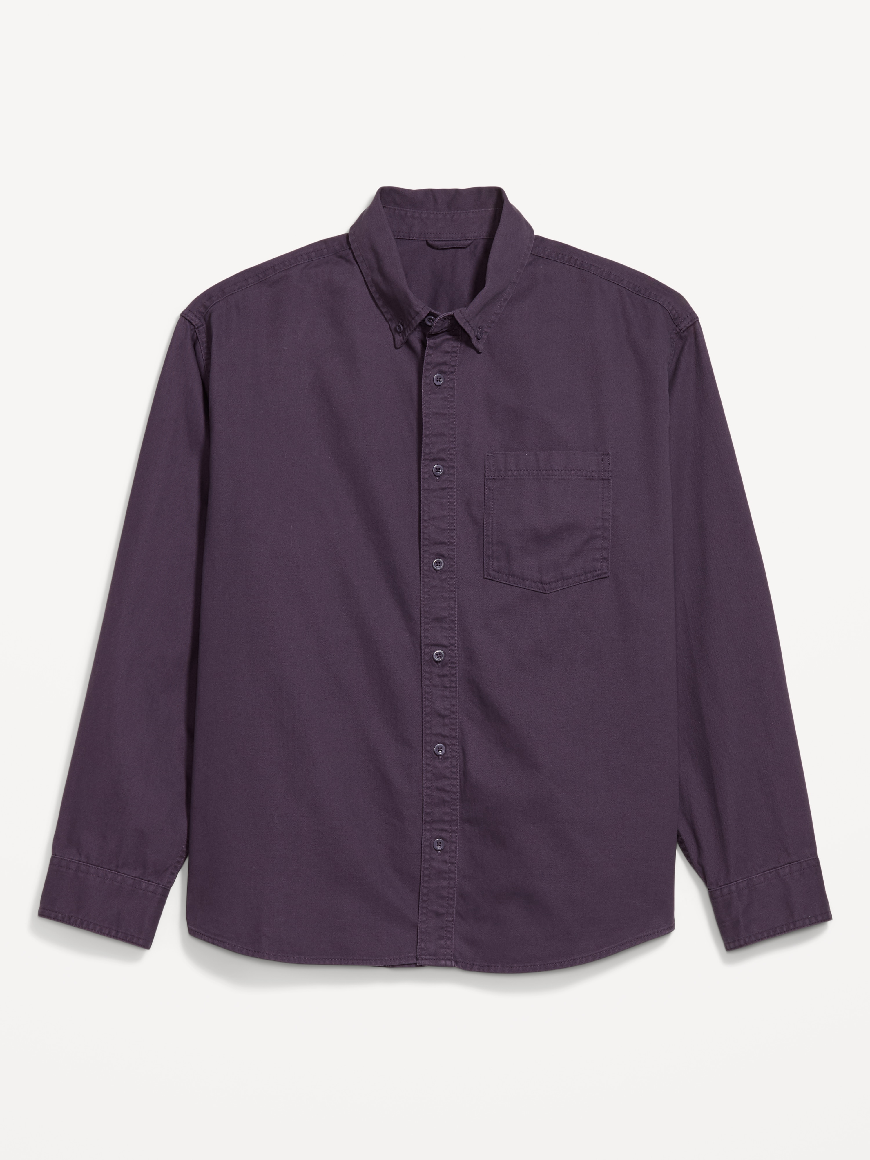 Loose Fit Long-Sleeve Denim Shirt - Nebula - 1