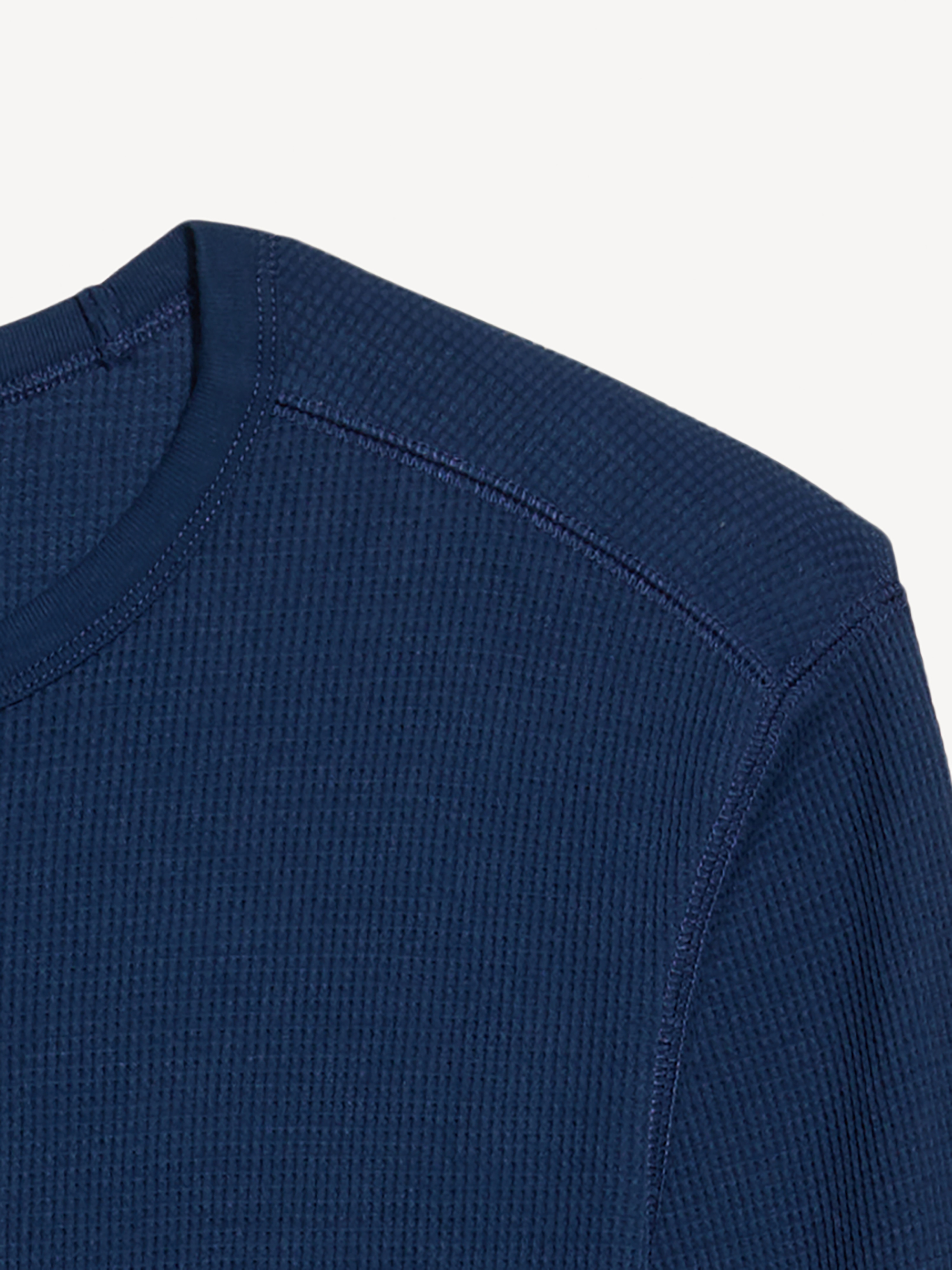 Crew-Neck Waffle T-Shirt - Night Life - 4