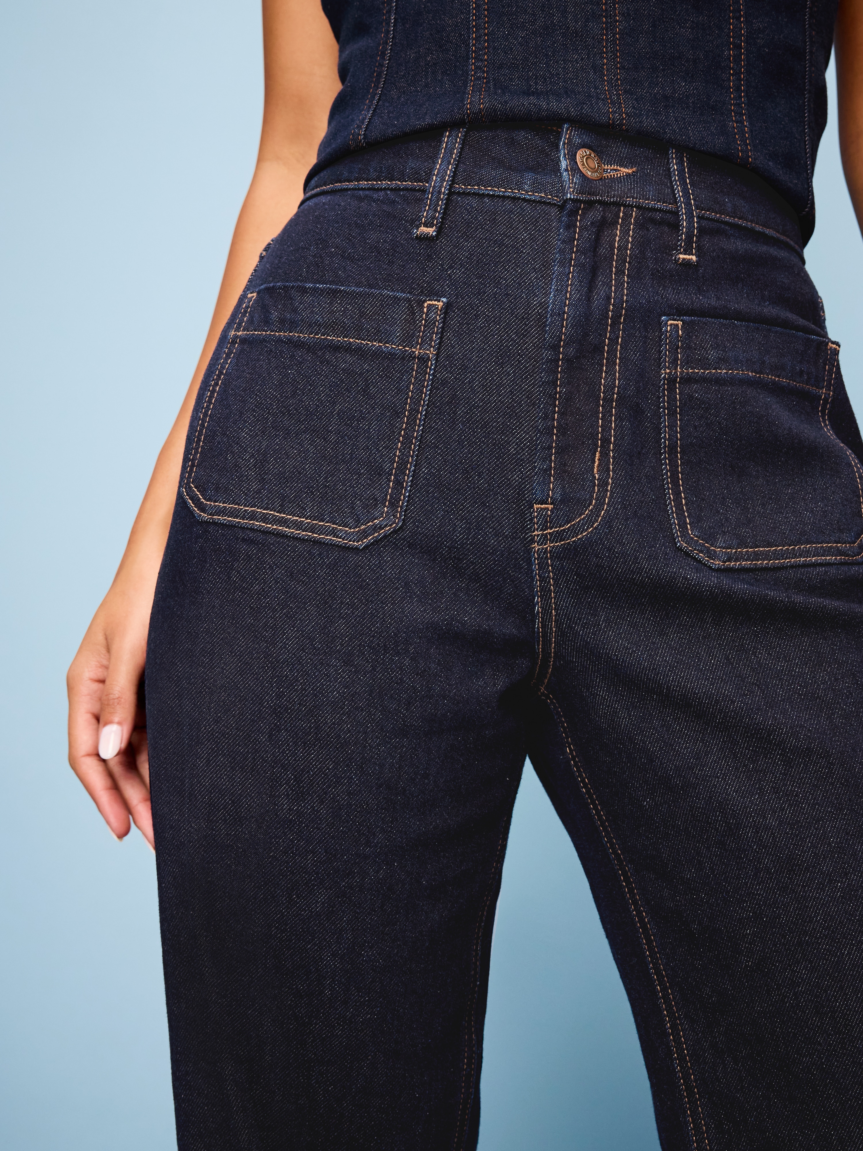 Curvy Extra High-Waisted Wide-Leg Jeans - Wren - 4