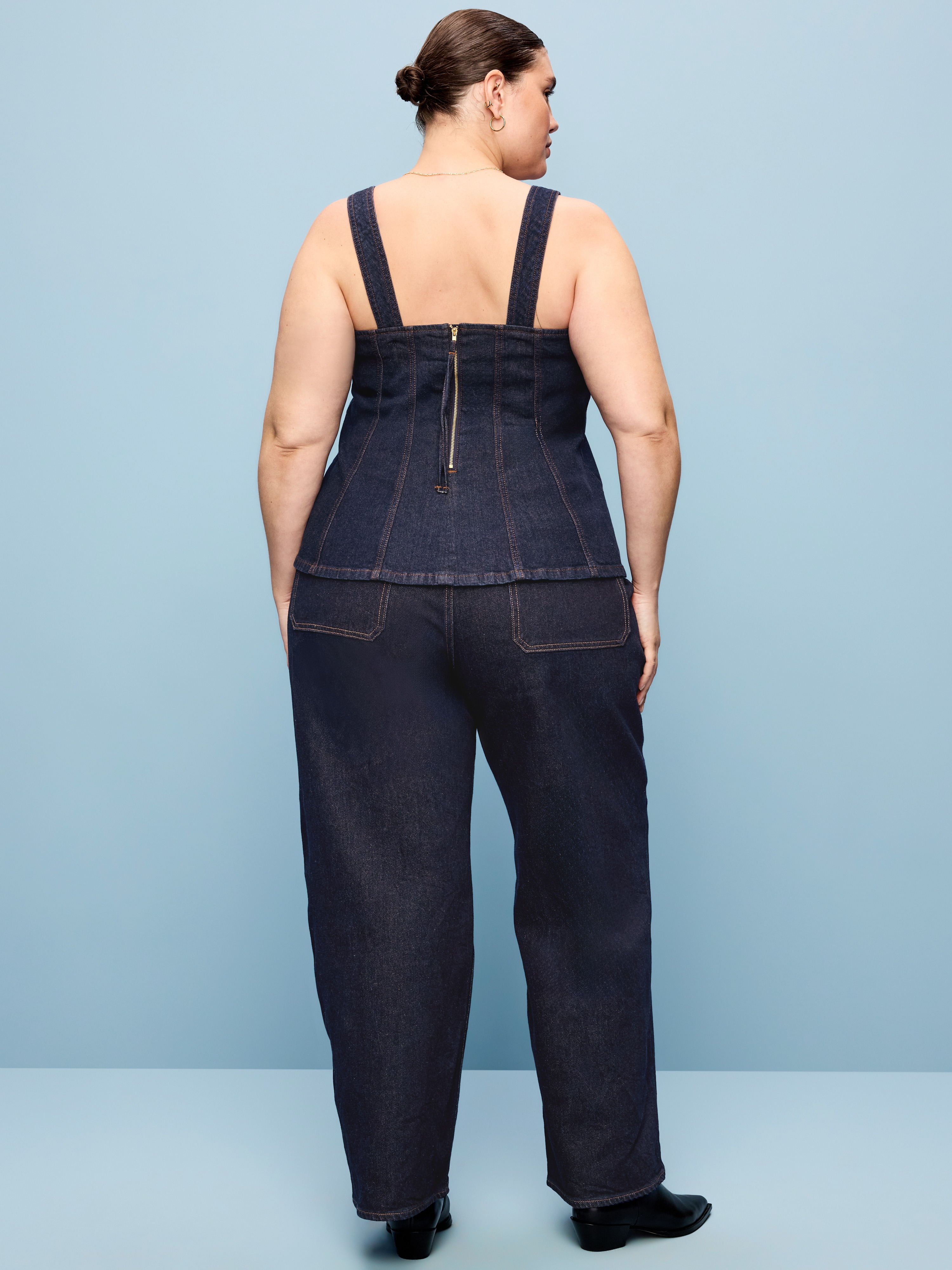 Curvy Extra High-Waisted Wide-Leg Jeans - Wren - 9