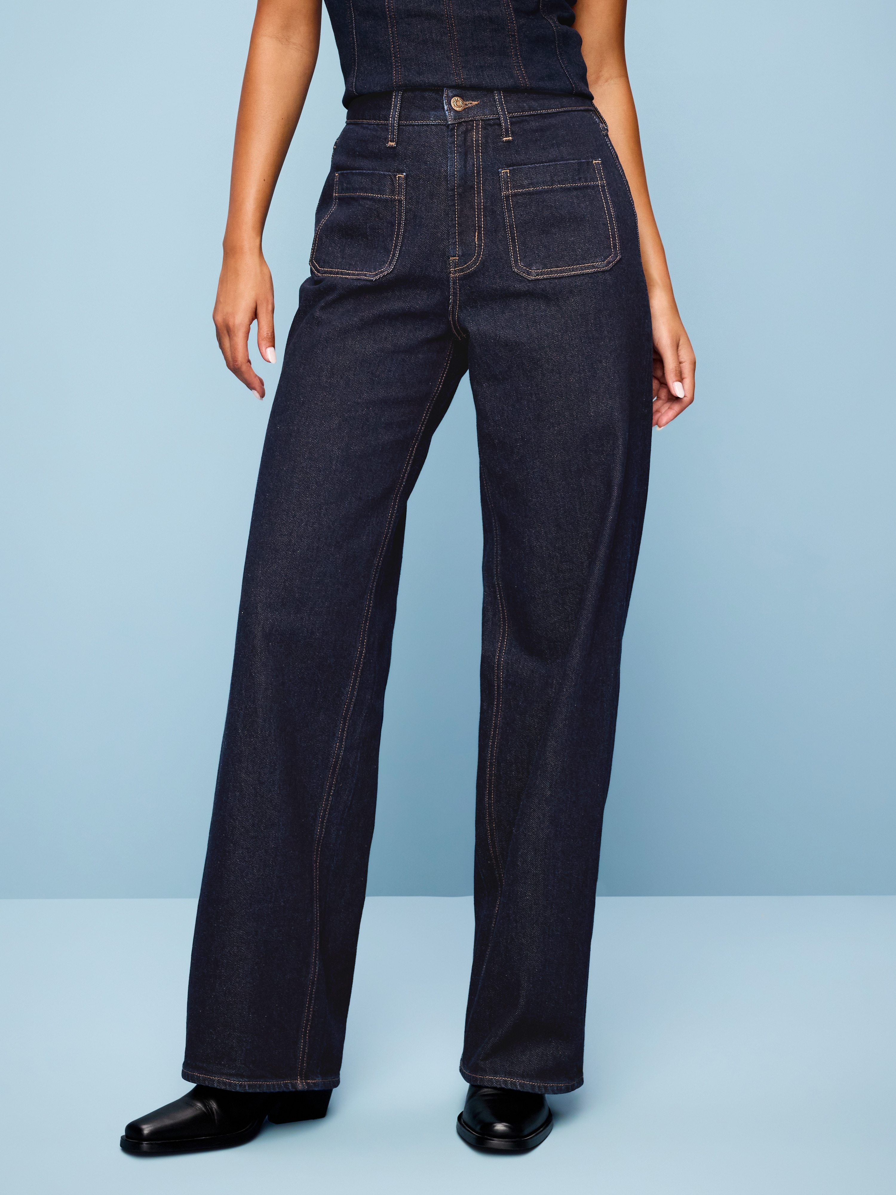 Curvy Extra High-Waisted Wide-Leg Jeans - Wren - 2
