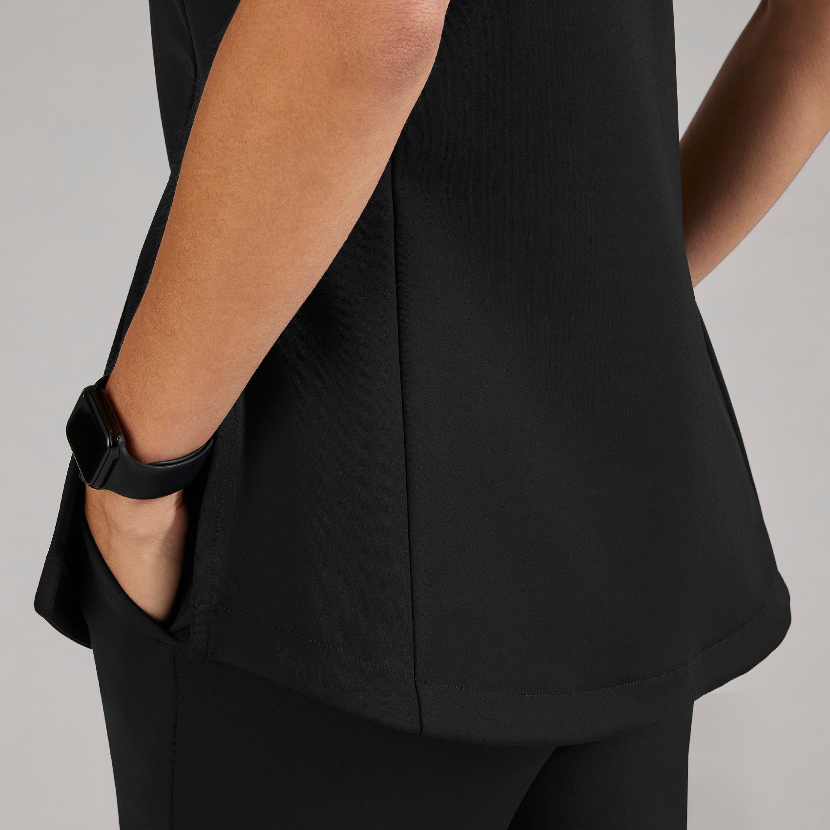 Alma Slim Crewneck Tunic Scrub Top - 6