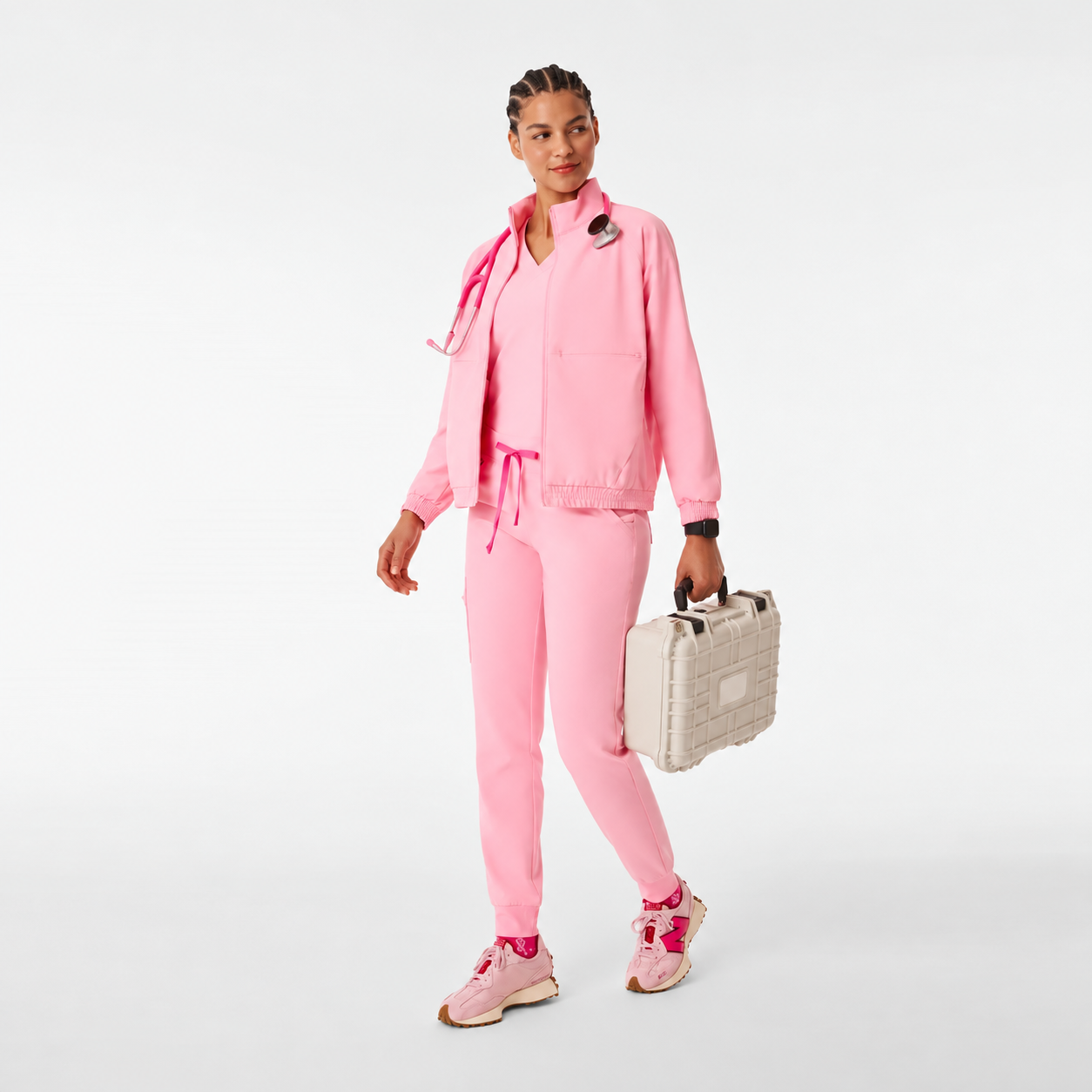 Sydney Scrub Jacket - Fight Club Pink