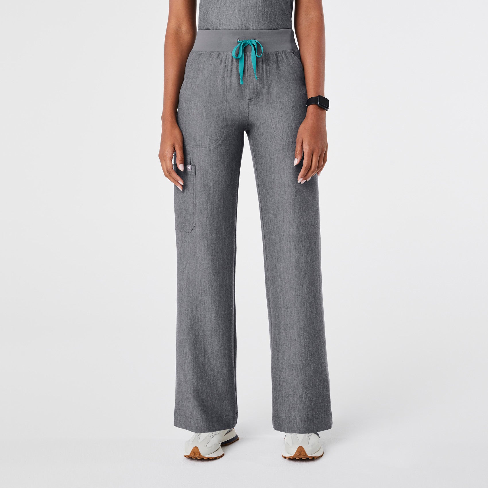 High Waisted Isabel Wide Leg Scrub Pants - 17
