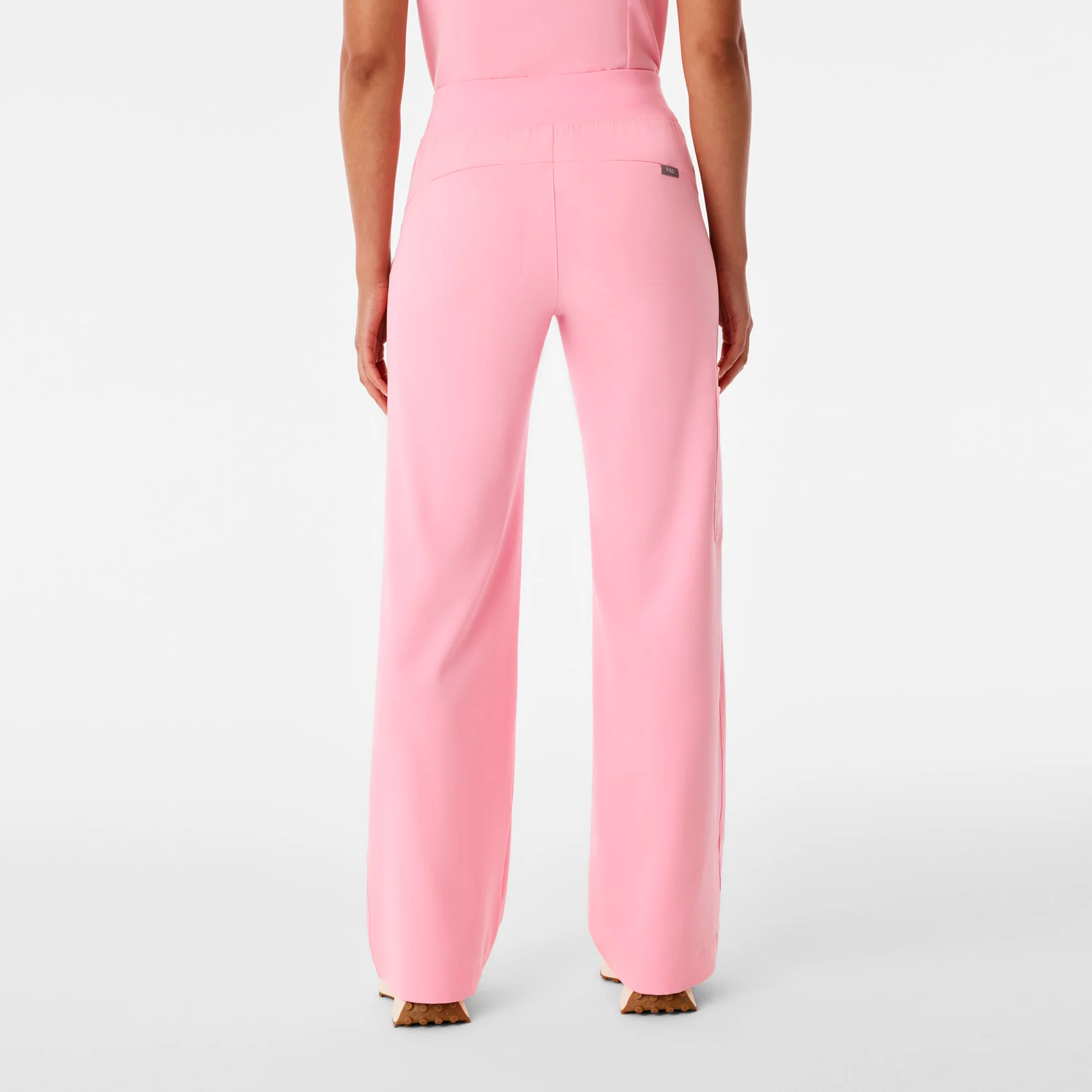 Isabel High-Rise Wide-Leg Scrub Pant - Fight Club Pink - 4