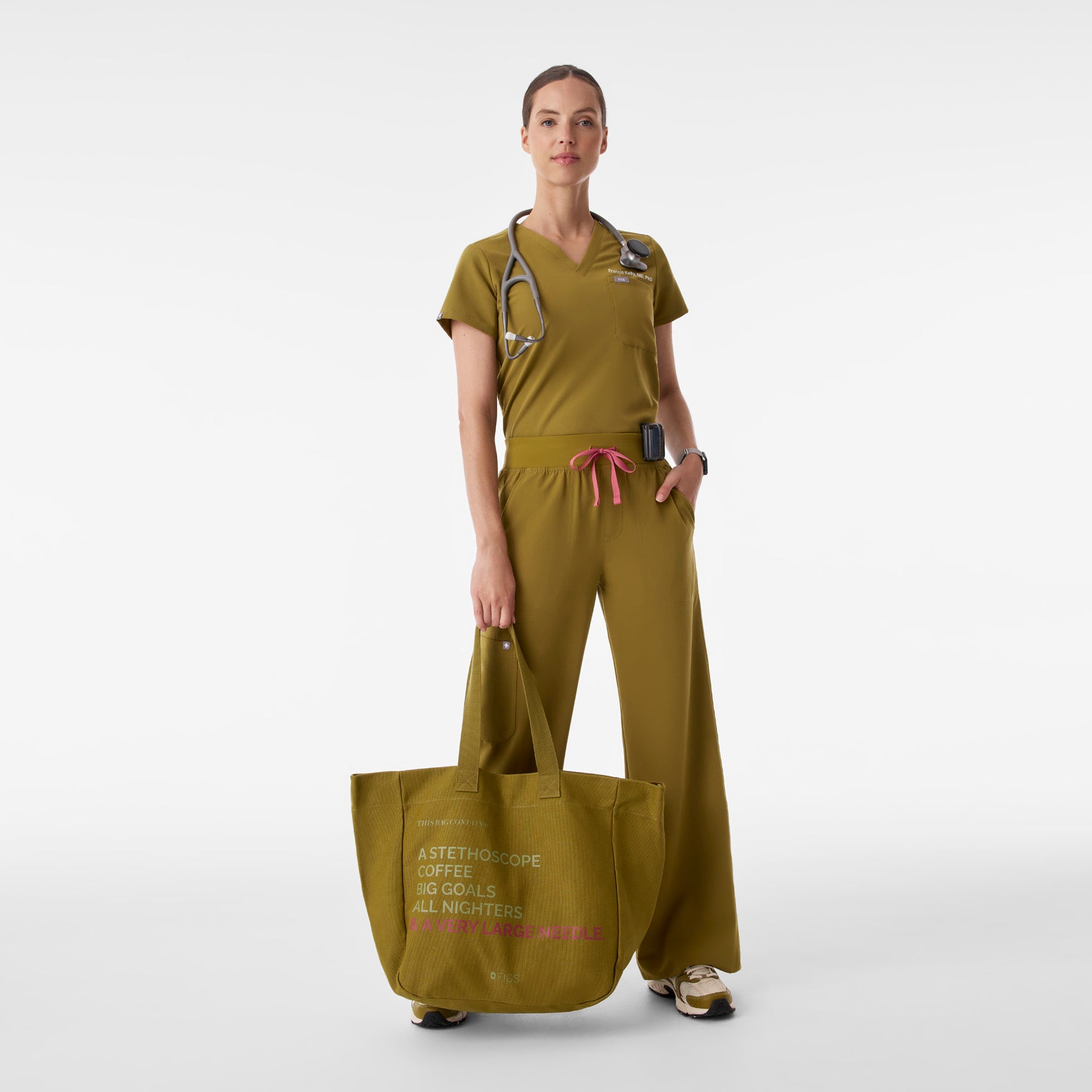 A Very Large Needle Detachable Strap Tote - 23