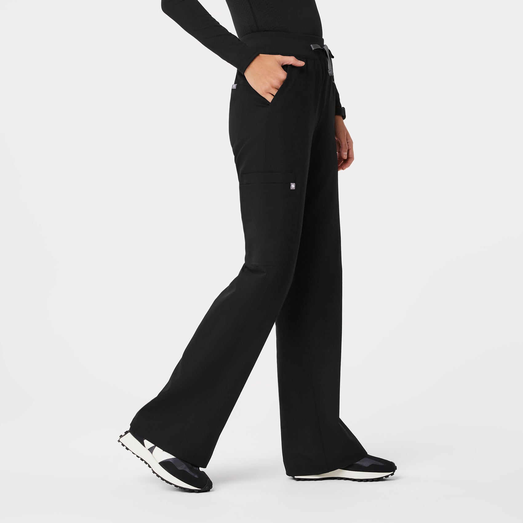 High Waisted Isabel Wide Leg Scrub Pants - 3