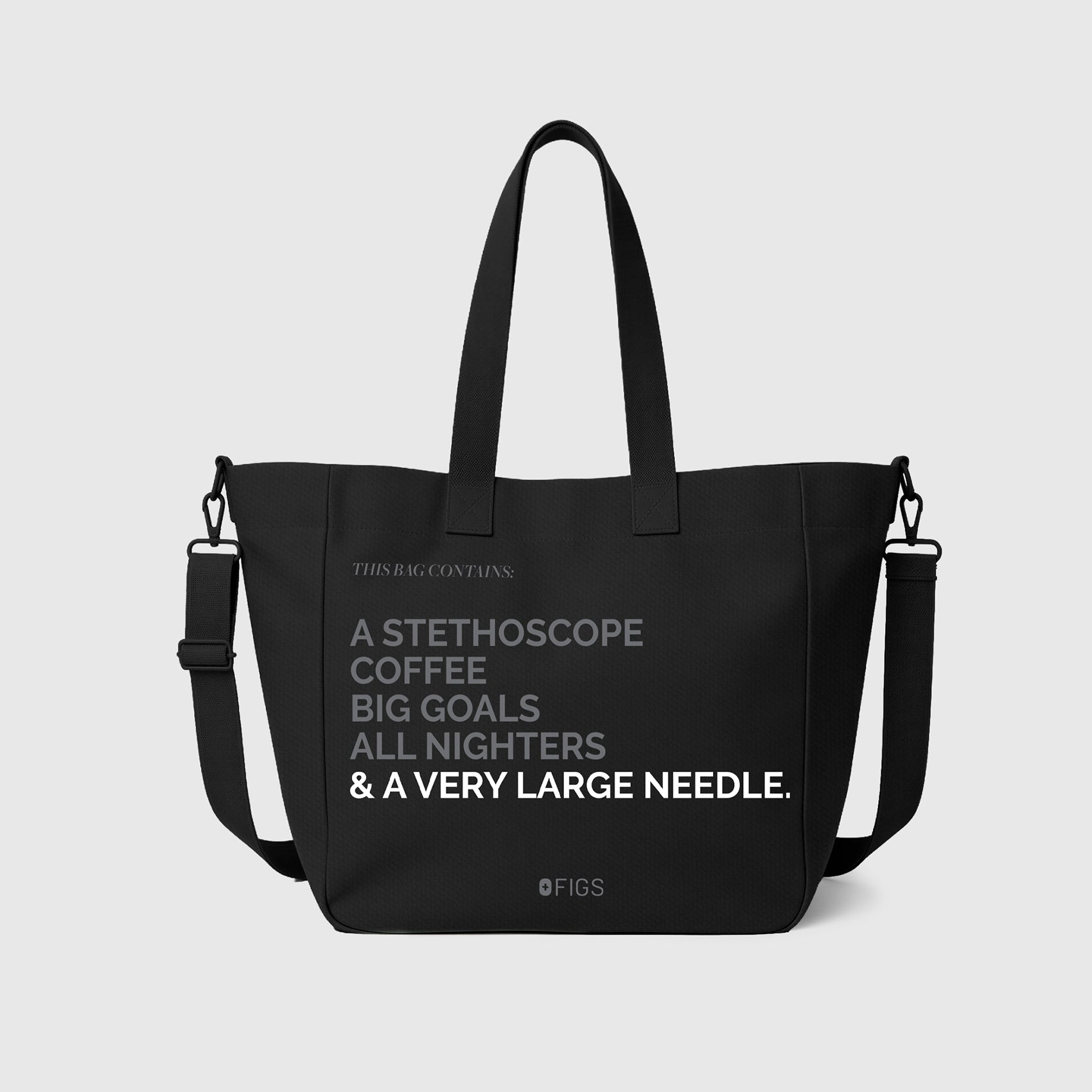 A Very Large Needle Detachable Strap Tote - Sunrise Pink