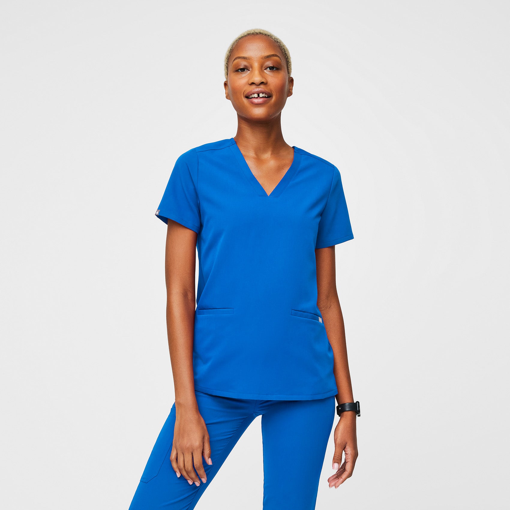 Casma Three-Pocket Scrub Top™ - Royal Blue