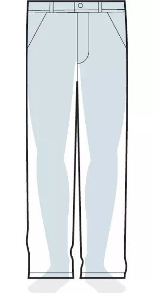 measurements men's relaxed fit pants