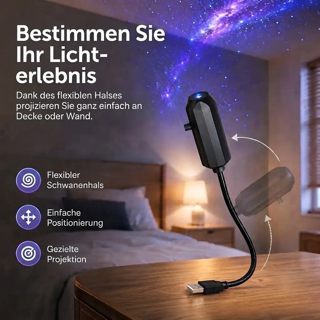Intelligenter 5D-Projektor: Sternenhimmel & Ozean