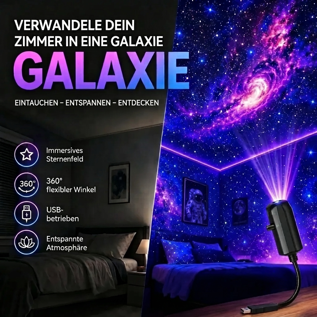 Intelligenter 5D-Projektor: Sternenhimmel & Ozean