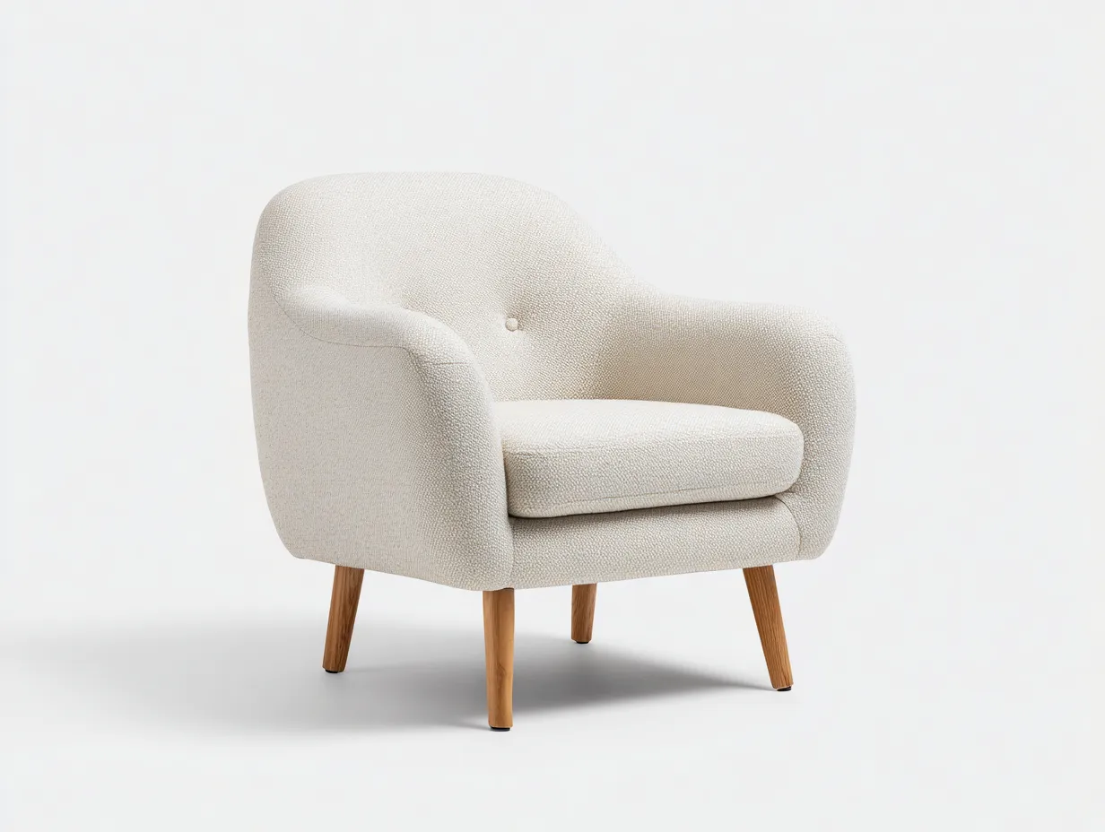 Sillones relax sillón tapizado tela 78x72x82 cm - beige - diseño moderno-Maluxoliving