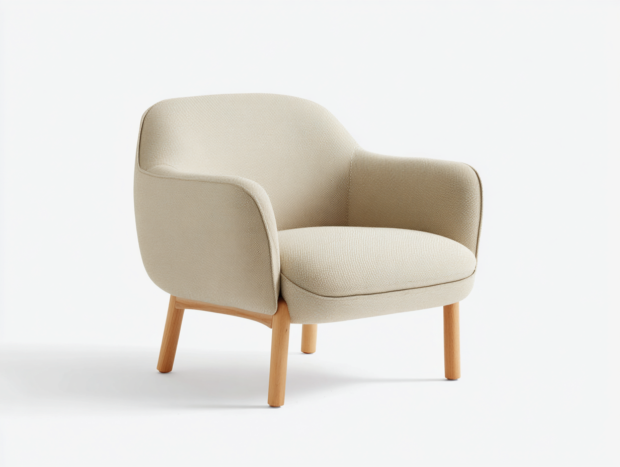 Sillones relax sillón tapizado tela 75x70x80 cm - beige - diseño moderno-Maluxoliving
