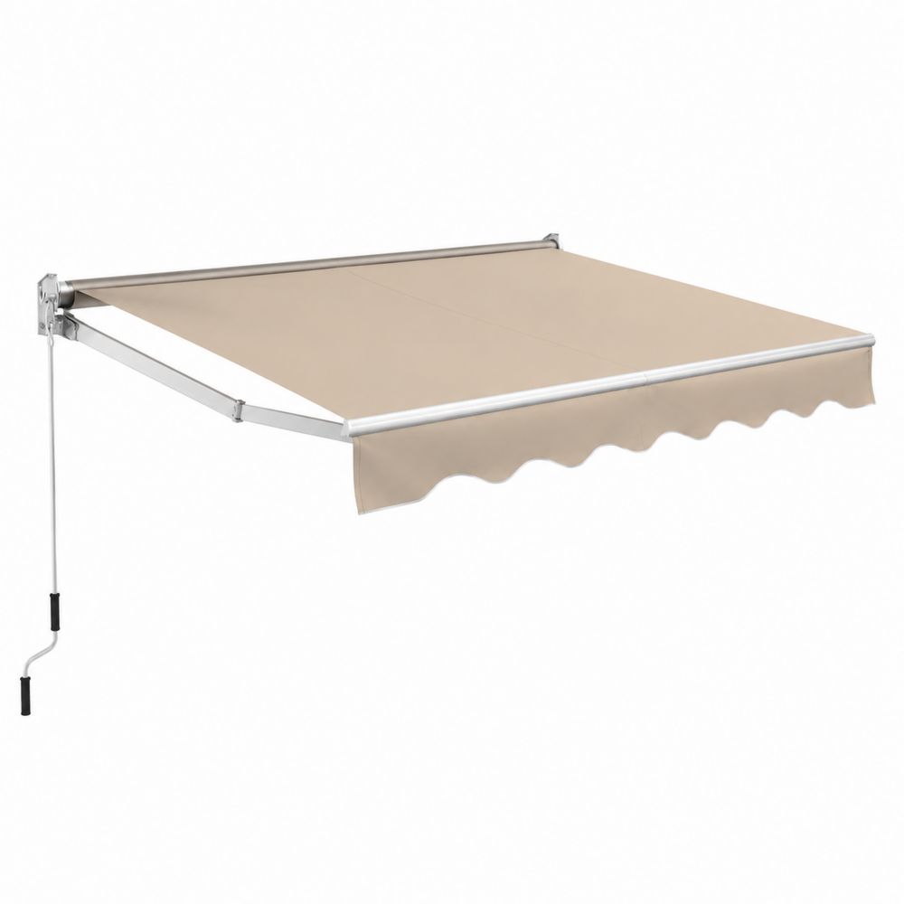 Auvent Manuel Beige 3m x 2,5m Aluminium Polyester
