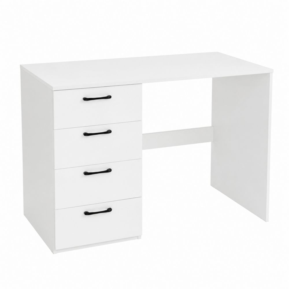 Bureau en bois composite avec quatre tiroirs 120x60x75 cm