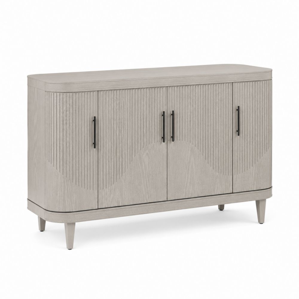Buffet en bois avec portes battantes Gris