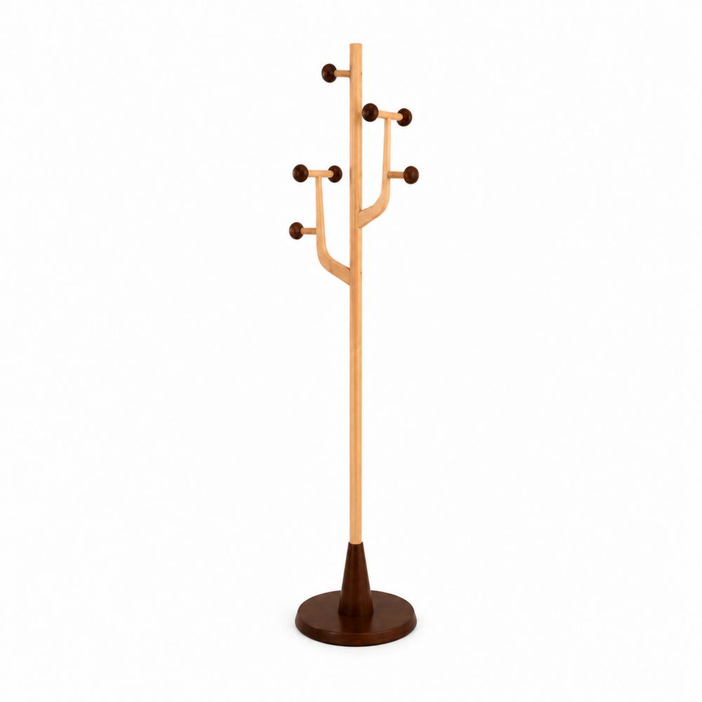 Porte-manteau sur pied en bois de hêtre-Homarven