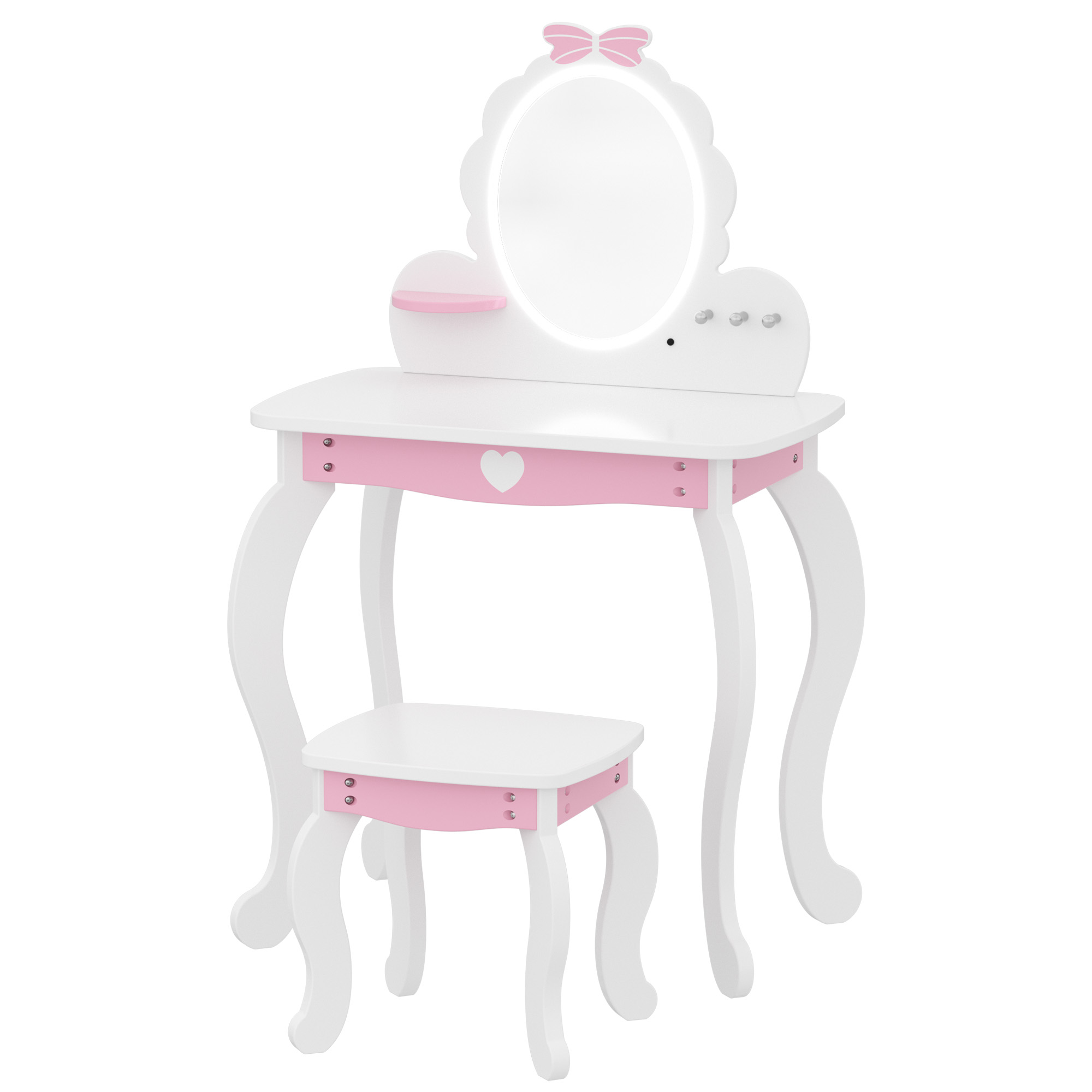Kids Vanity Set with Lighted Mirror