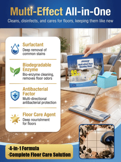 【Limited Time: Buy One, Get One Free】Multi-purpose floor cleaning tablets【Combines cleaning, antibacterial action, maintenance, and deodorizing in one!】