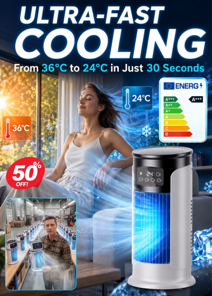 【2026 European and American Hot Selling Product】One-Second Instant Chill Home Air Conditioner【Place it wherever it's hot!】
