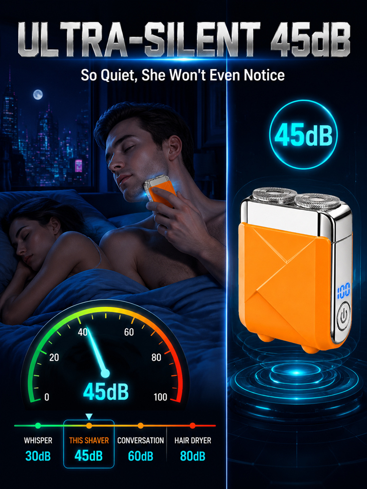 Newly upgraded dual-head electric shaver，A quick shave, hair removal, or haircut in just 1 second, leaving your hair smooth and clean!