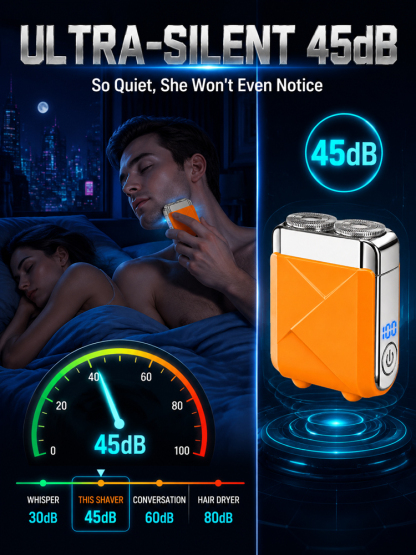 Newly upgraded dual-head electric shaver，A quick shave, hair removal, or haircut in just 1 second, leaving your hair smooth and clean!