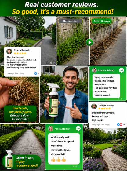 [Buy 1 Get 1 Free] Just one bottle can completely eliminate everyday weeds and even large trees.