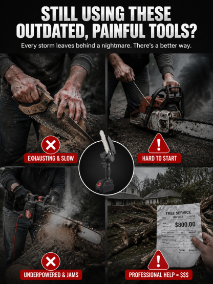 Bestselling European and American product: Wireless brushless handheld lithium-ion chainsaw【One person does the work of five, easily trimming hundreds of square meters of yard in just ten minutes!】