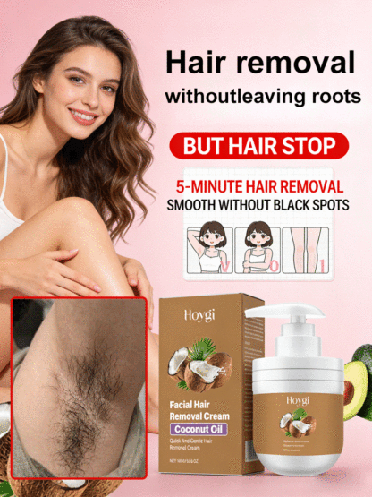 【Buy one get one free for a limited time!】Coconut oil hair removal cream👍98.9% positive reviews, 99% repurchase rate!👍😍Medical-grade hair removal, 100% safe!💯