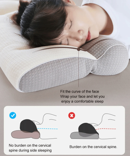 Sleep Enhancing Cervical Support Comfort Goose Down Pillow【Recommended by plastic surgeons！improves sleep quality by 5 times】