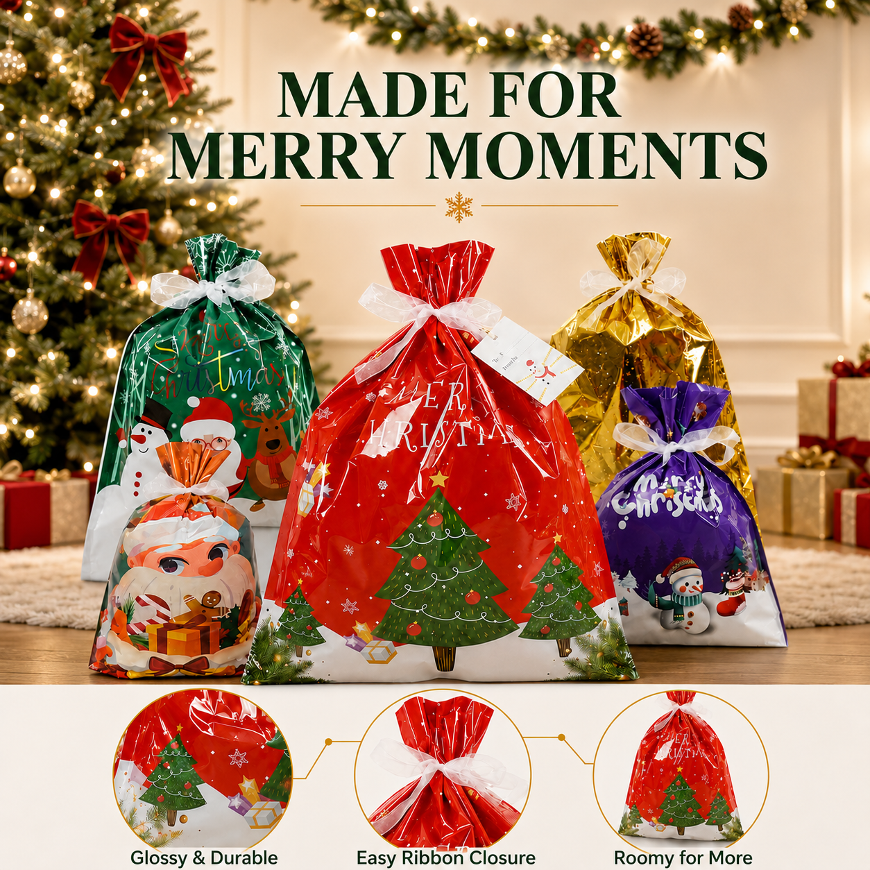 🎅✨Christmas gift packaging bags【🎁Limited 50% discount】