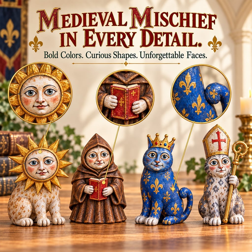 🐱24 Days of Ugly Medieval Cats - Hilariously Weird Cat Advent Calendar 2026🎉