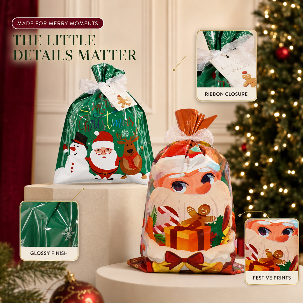 🎅✨Christmas gift packaging bags【🎁Limited 50% discount】