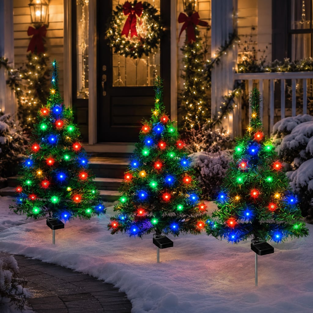 🎄Solar Christmas Trees Lights Outdoor Decoration Waterproof【🎁Two free shipping items】